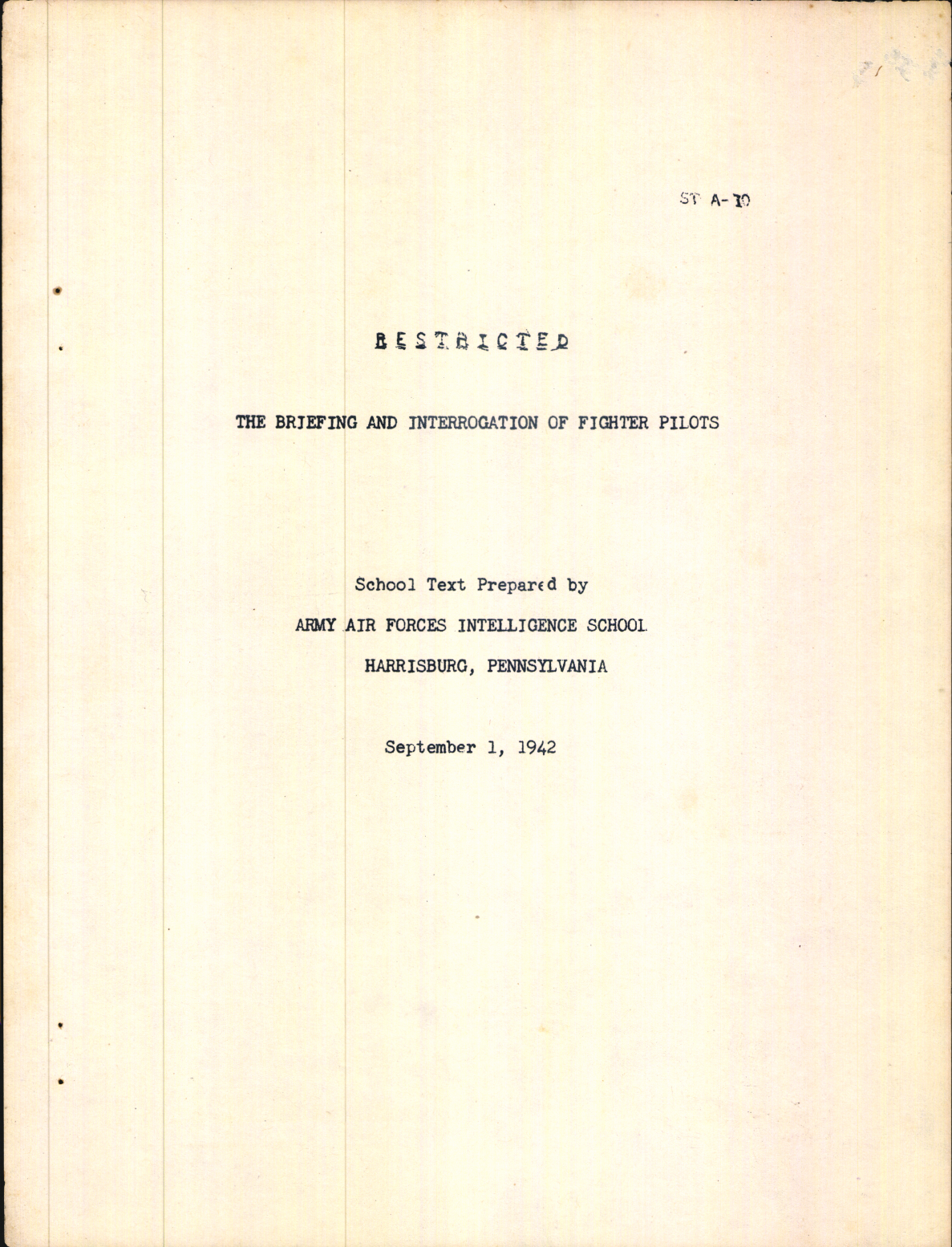 Sample page 3 from AirCorps Library document: The Briefing and Interrogation of Fighter Pilots