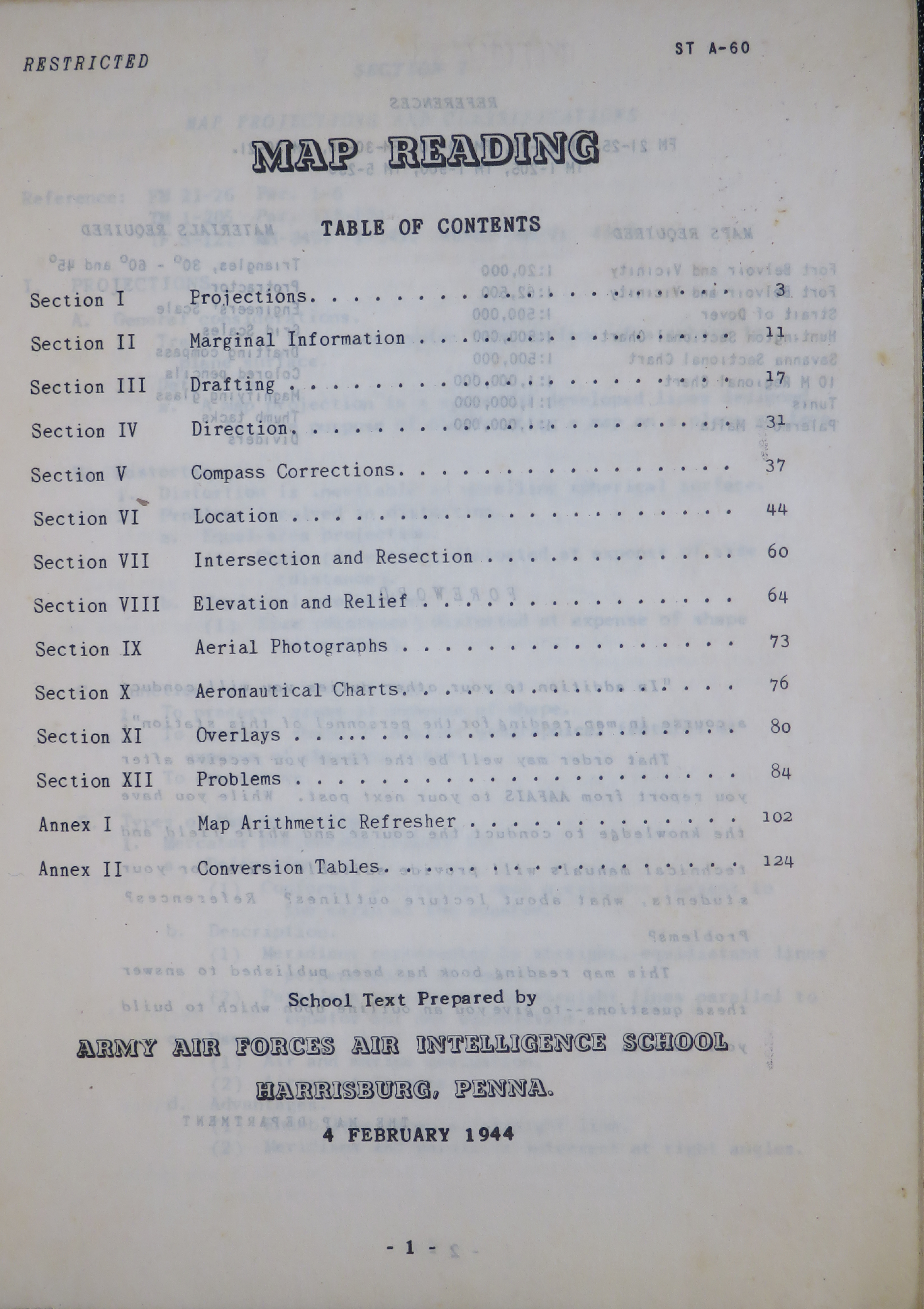 Sample page 3 from AirCorps Library document: Map Reading