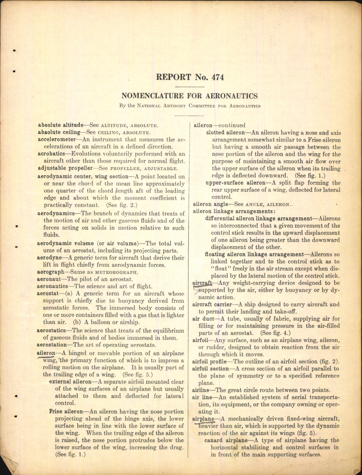 Sample page 5 from AirCorps Library document: The Air Corps Technical School; Nomenclature for Aeronautics 