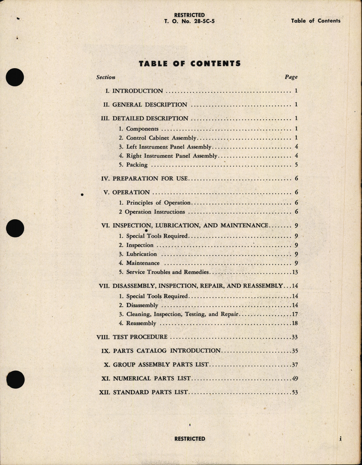 Sample page 3 from AirCorps Library document: Operation, Service and Overhaul Instructions with Parts Catalog for Navigation dead Reckoning Trainer Type G-3