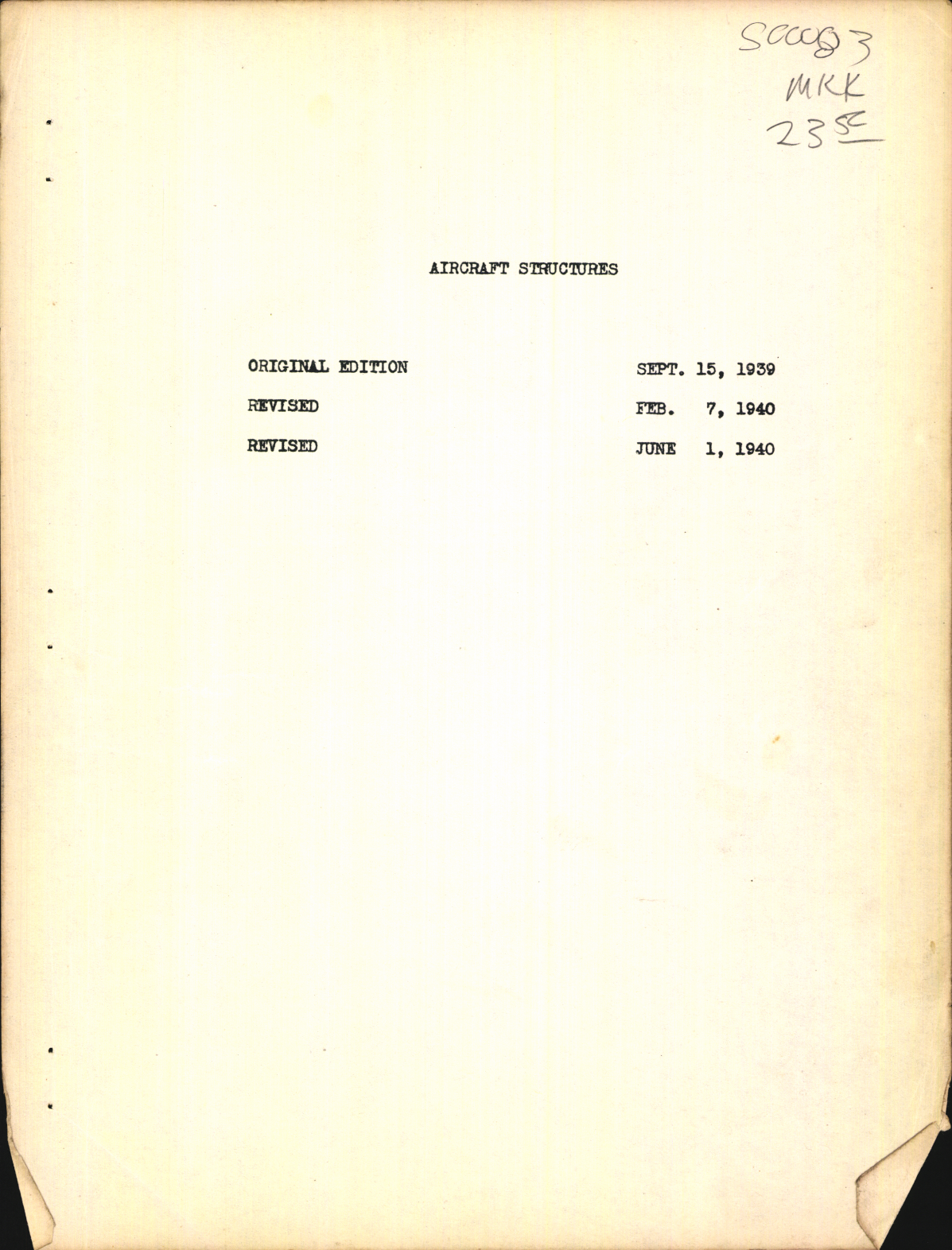Sample page 3 from AirCorps Library document: Air Corps Technical Schools; Airplane Structures