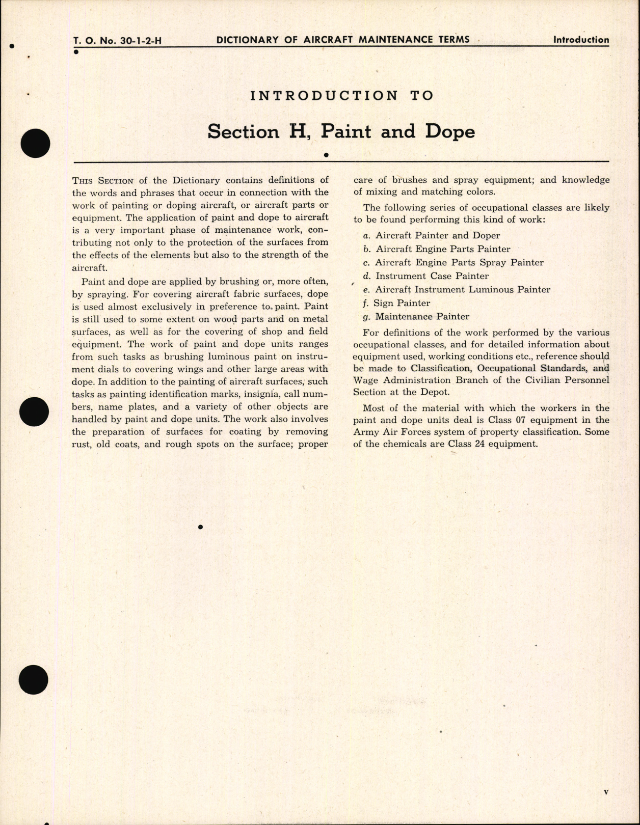Sample page 7 from AirCorps Library document: Dictionary of Aircraft Maintenance Terms; Section H Paint and Dope