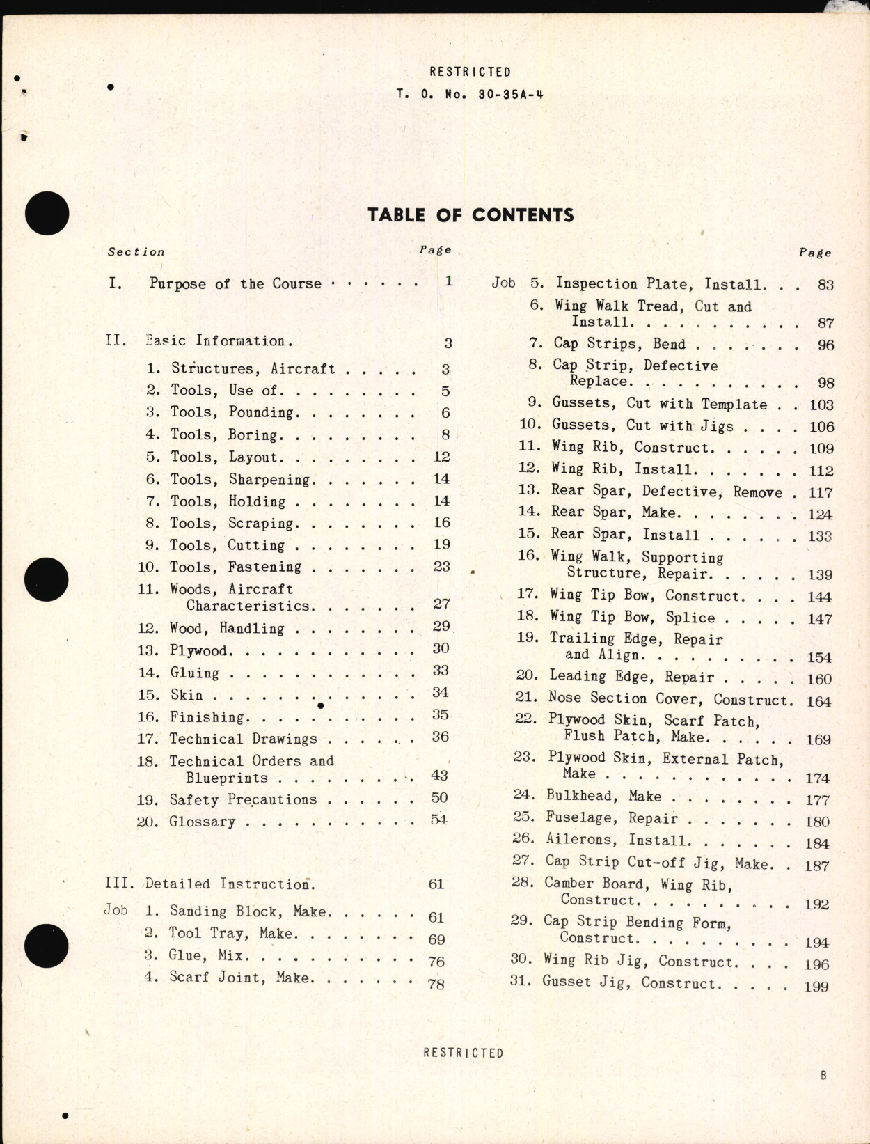 Sample page 3 from AirCorps Library document: Training Guide for Aircraft Woodworker