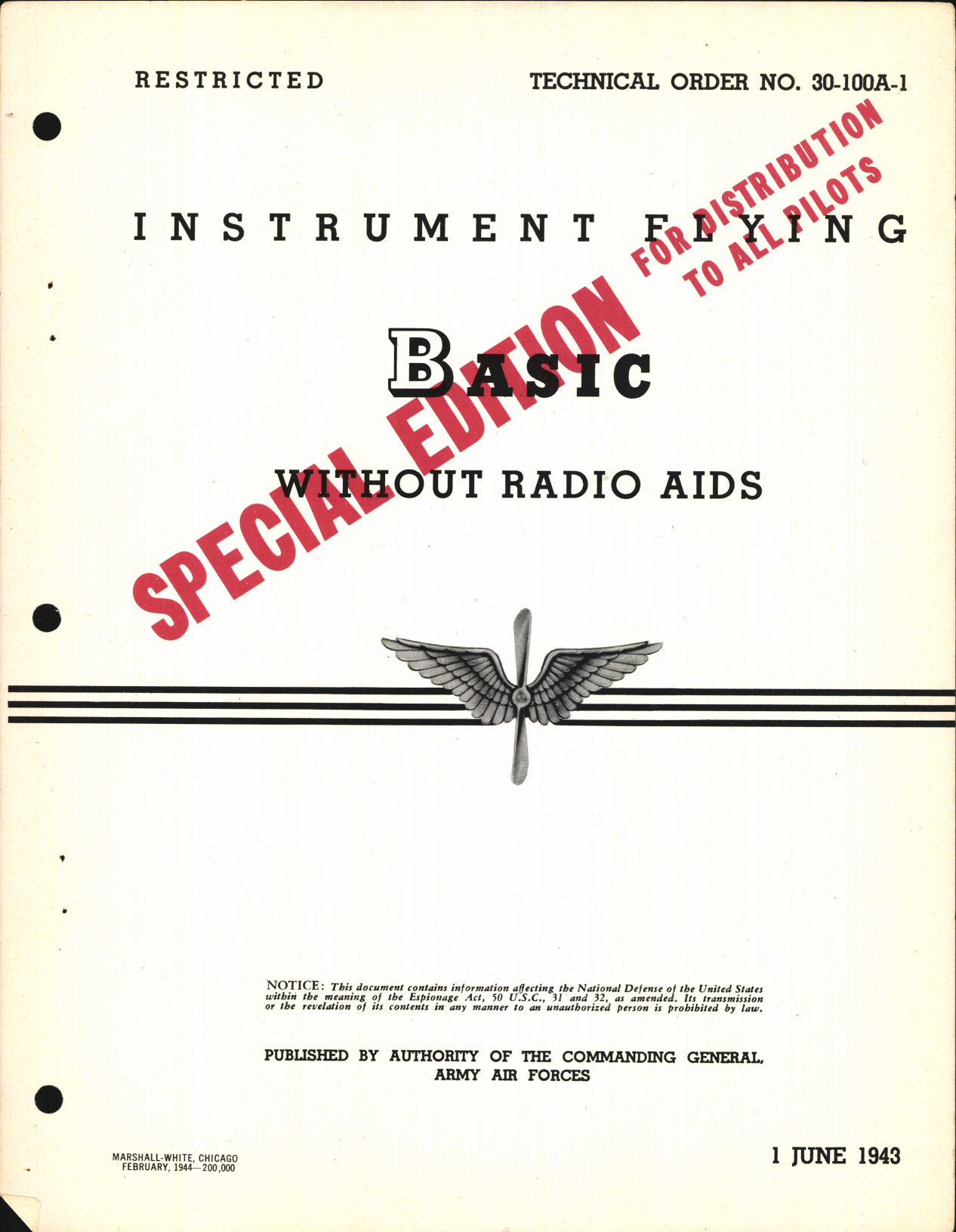 Sample page 3 from AirCorps Library document: Instrument Flying, Basic and Advanced