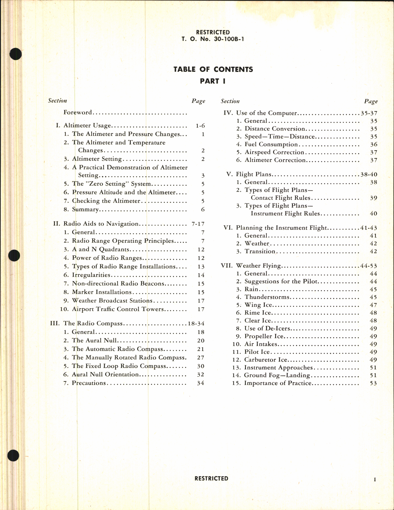 Sample page 3 from AirCorps Library document: Instrument Flying, Advanced Theory and Practice