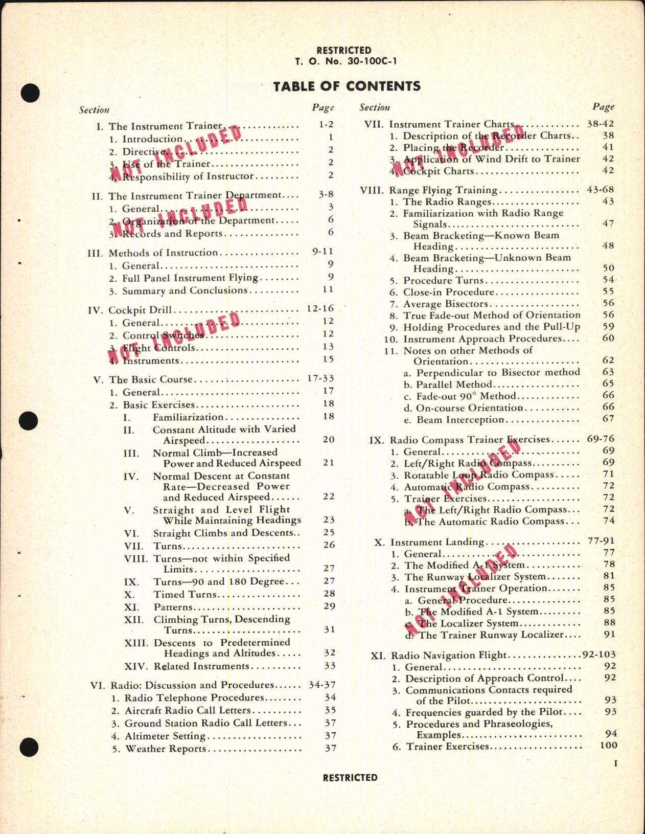 Sample page 5 from AirCorps Library document: Instrument Flying, Instrument Trainer