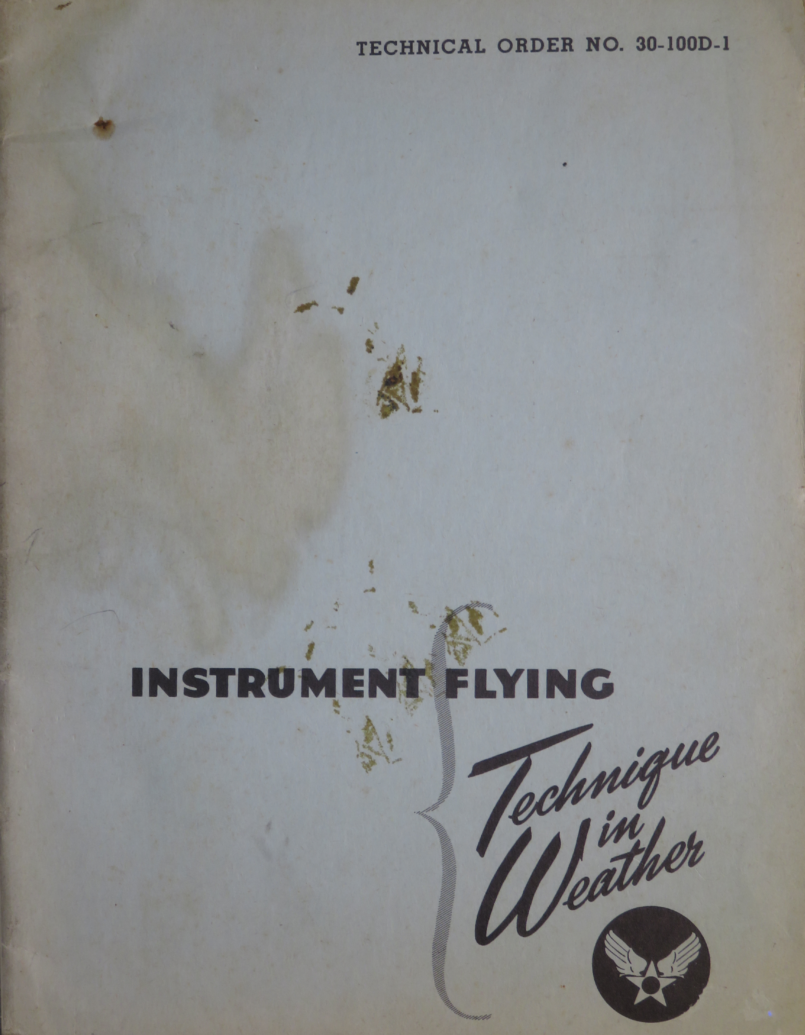 Sample page 1 from AirCorps Library document: Instrument Flying; Technique in Weather