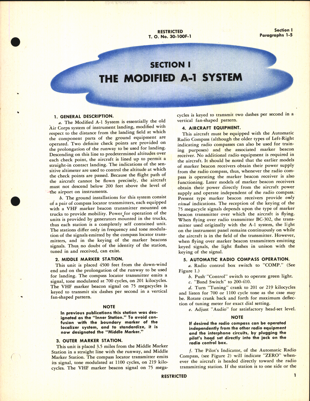 Sample page 5 from AirCorps Library document: Instrument Flying; Army Air Forces Instrument Approach System