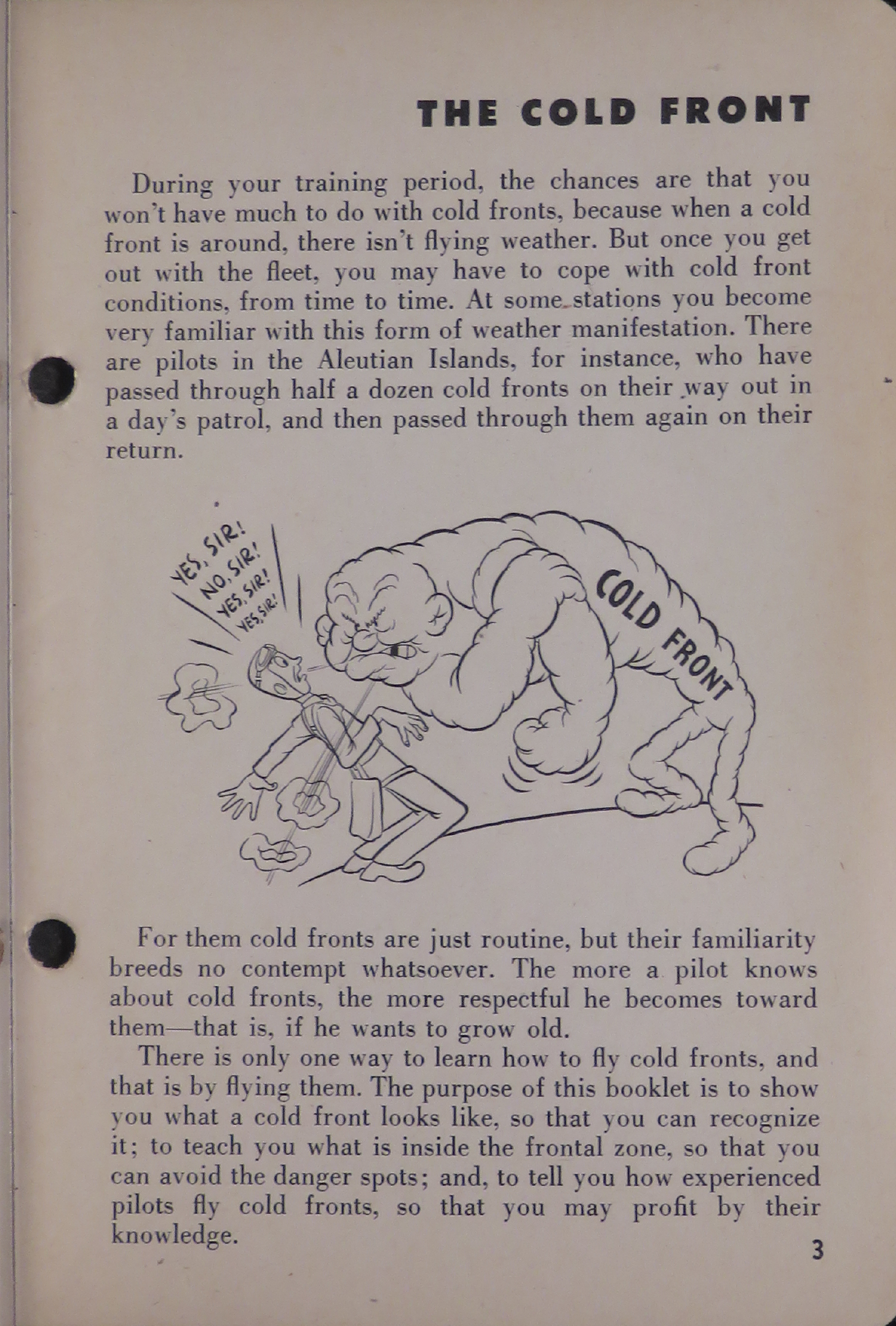 Sample page 5 from AirCorps Library document: Aerology Series No. 6; The Cold Front