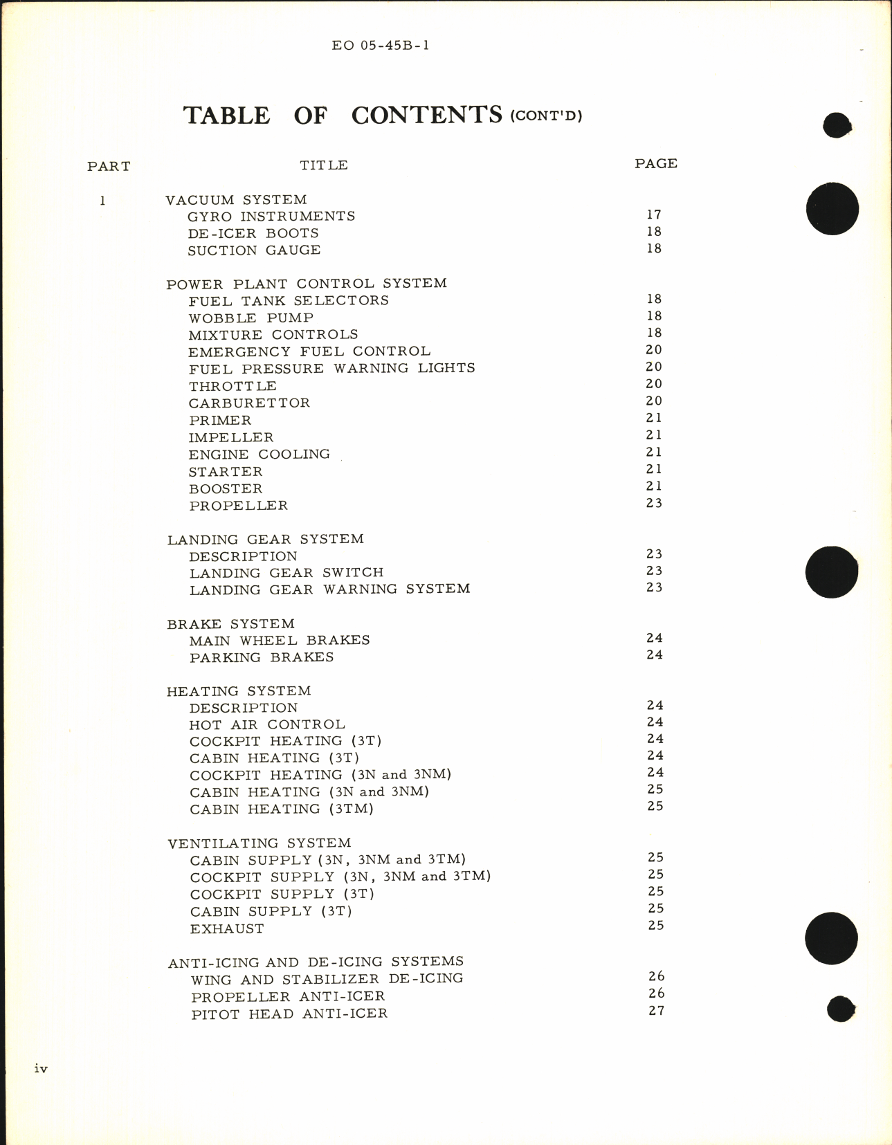 Sample page 4 from AirCorps Library document: Aircraft Operating Instructions for Expeditor 3 (Royal Canadian Air Force)