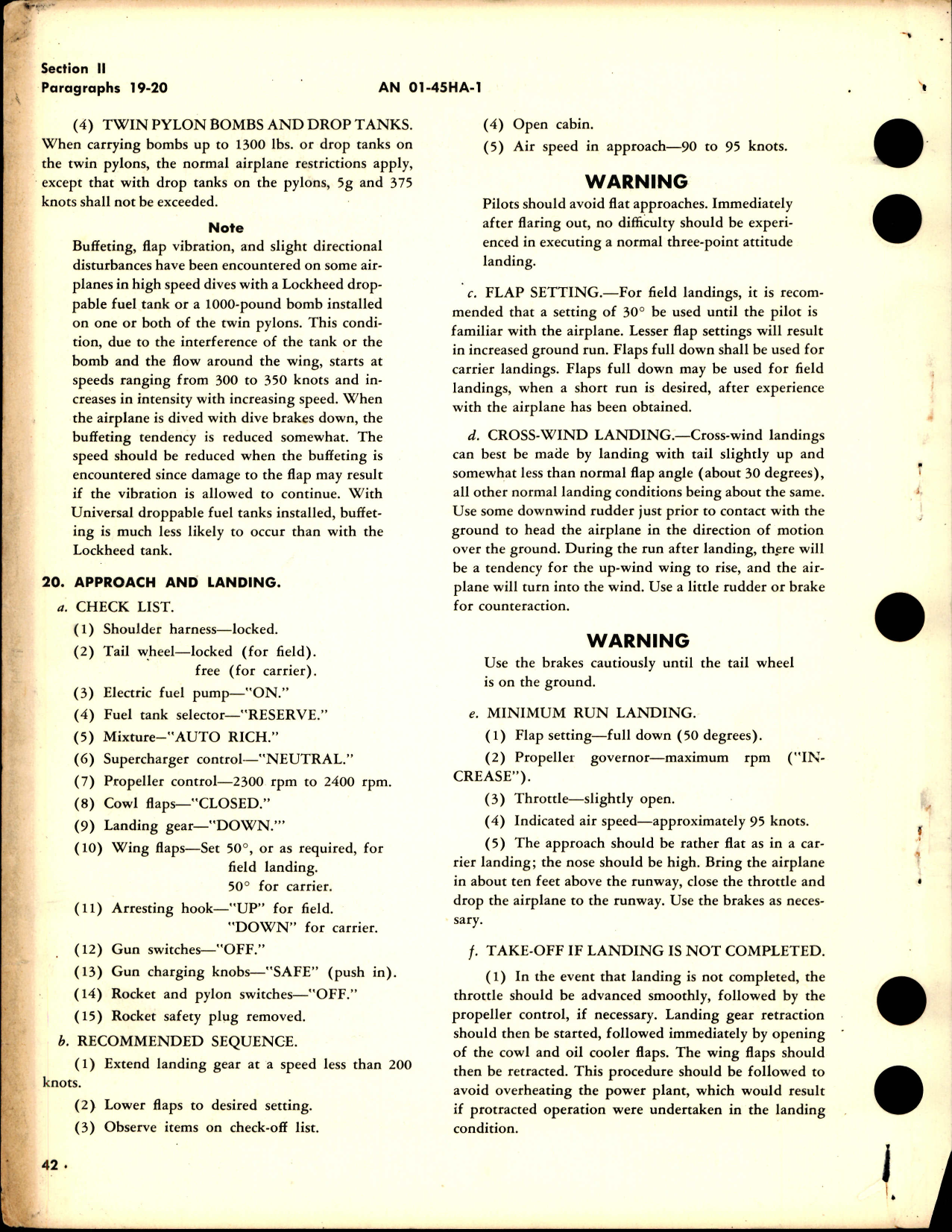 Sample page 8 from AirCorps Library document: Pilot's Handbook for F4U-1, F4U-1C, F4U-1D, F3A-1, FG-1, FG-1D