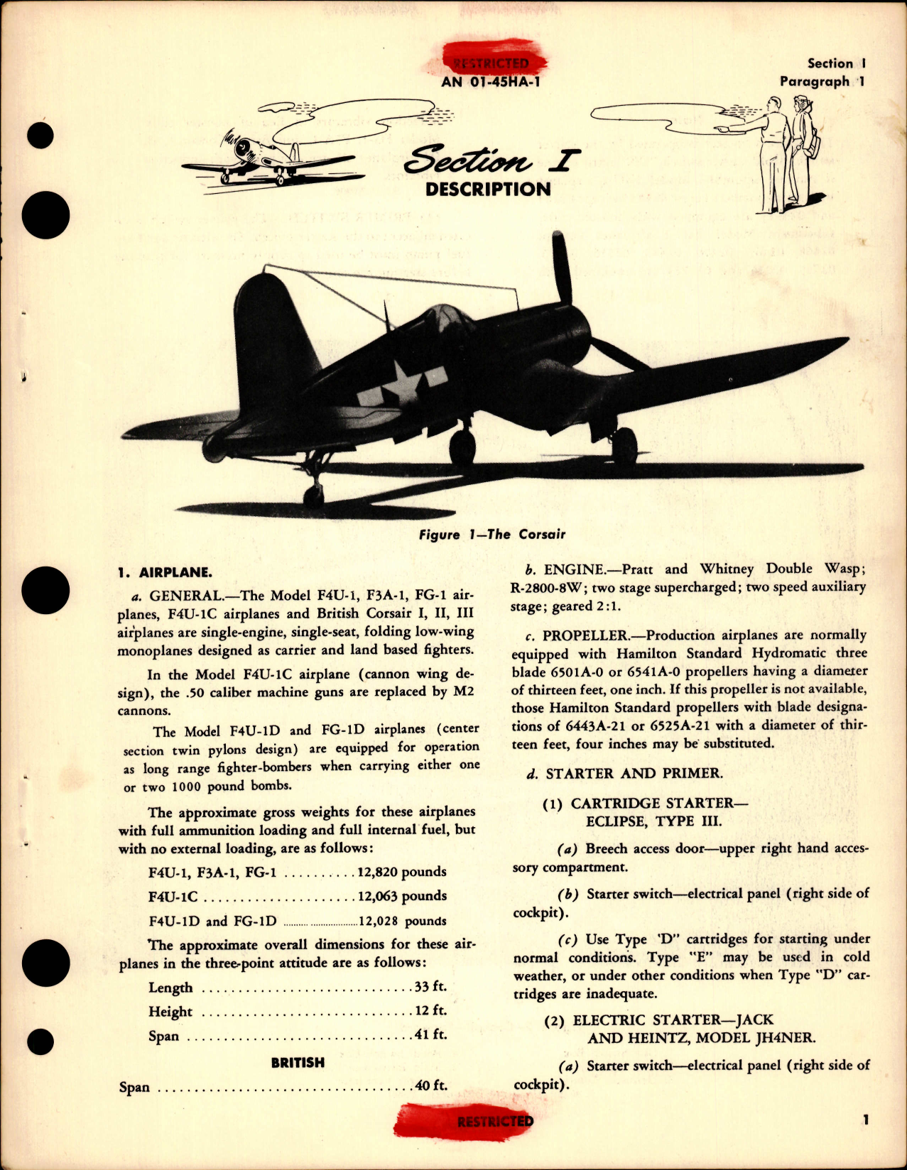 Sample page 7 from AirCorps Library document: Pilot's Handbook for F4U-1, F4U-1C, F4U-1D, F3A-1, FG-1, FG-1D