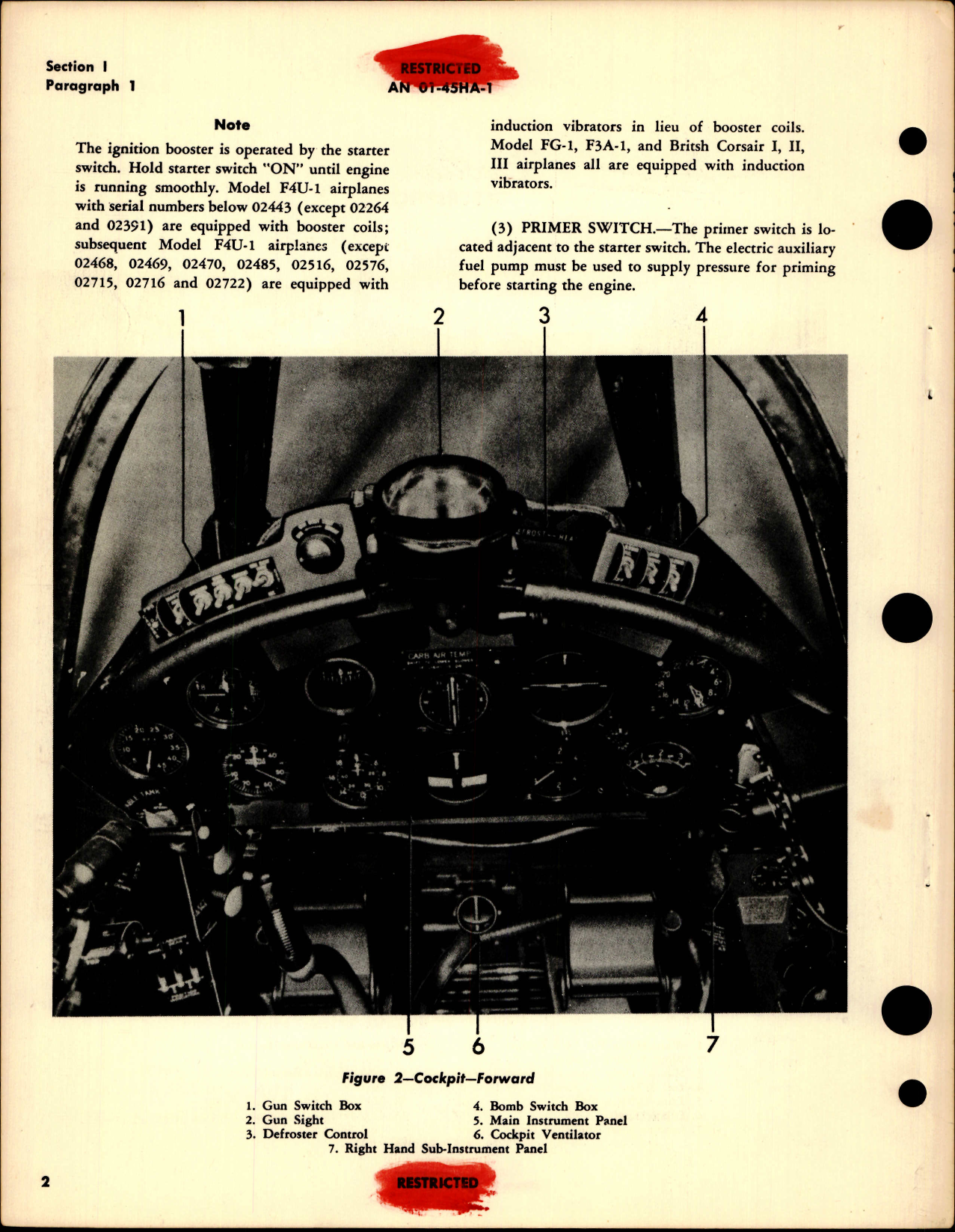 Sample page 8 from AirCorps Library document: Pilot's Handbook for F4U-1, F4U-1C, F4U-1D, F3A-1, FG-1, FG-1D