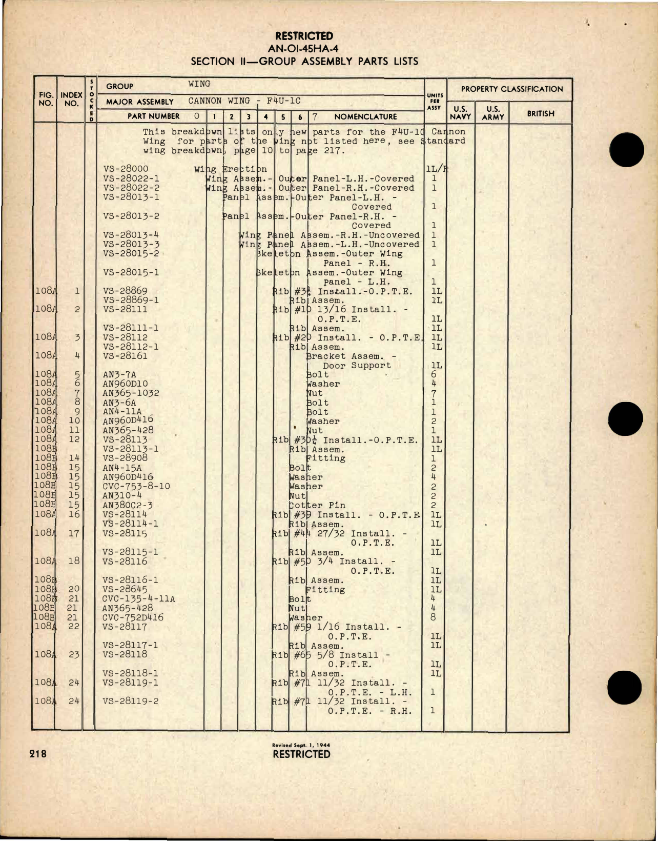 Sample page 6 from AirCorps Library document: Parts Catalog for Navy Models F4U-1, F3A-1, FG-1, and British Models Corsair I - II - III