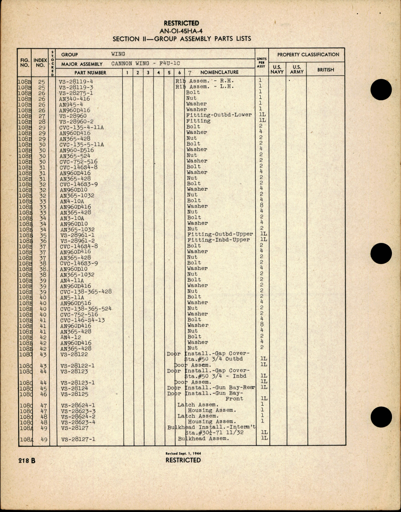 Sample page 8 from AirCorps Library document: Parts Catalog for Navy Models F4U-1, F3A-1, FG-1, and British Models Corsair I - II - III