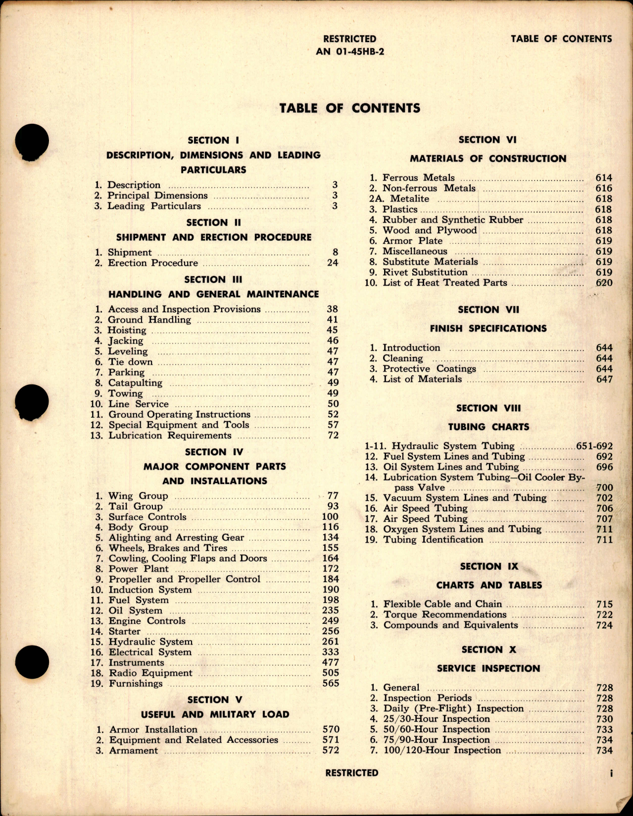 Sample page 7 from AirCorps Library document: Erection and Maintenance Handbook for F4U-4, F4U-4B