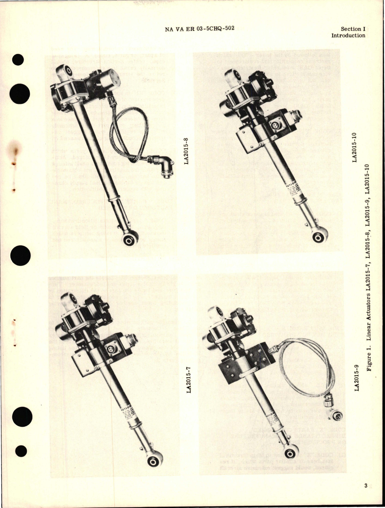 Sample page 5 from AirCorps Library document: Illustrated Parts Breakdown for Linear Actuators LA 2015-7, LA 2015-8, LA 2015-9, and LA 2015-10