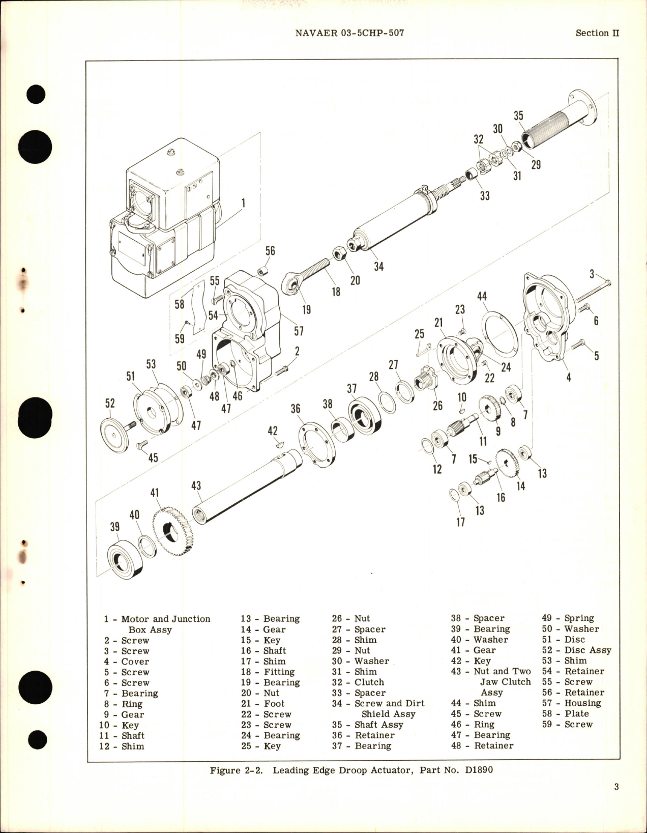 Sample page 5 from AirCorps Library document: Overhaul Instructions for Leading Edge Droop Actuator Part D1890 