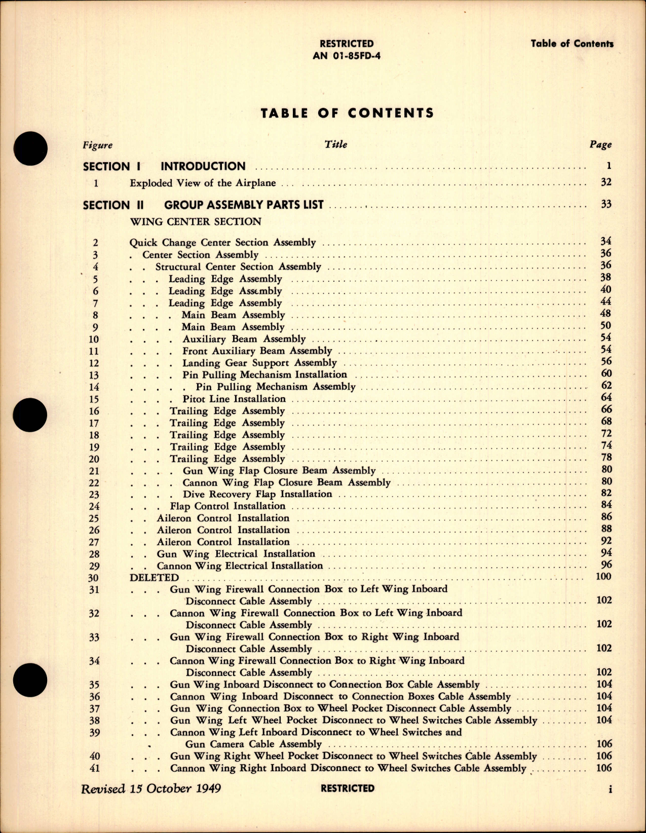 Sample page 5 from AirCorps Library document: Parts Catalog for Navy Models F8F-1, F8F-1B, F8F-1N, F8F-2, F8F-2N, F8F-2P