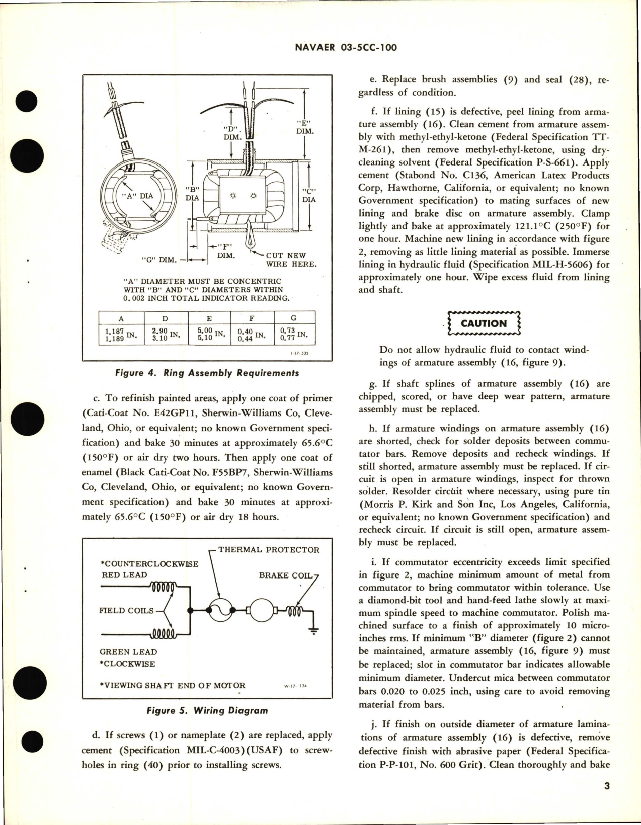 Sample page 5 from AirCorps Library document: Overhaul Instructions with Parts Breakdown for HP 26 Volt Direct Current Motor 0.08 Part 26300