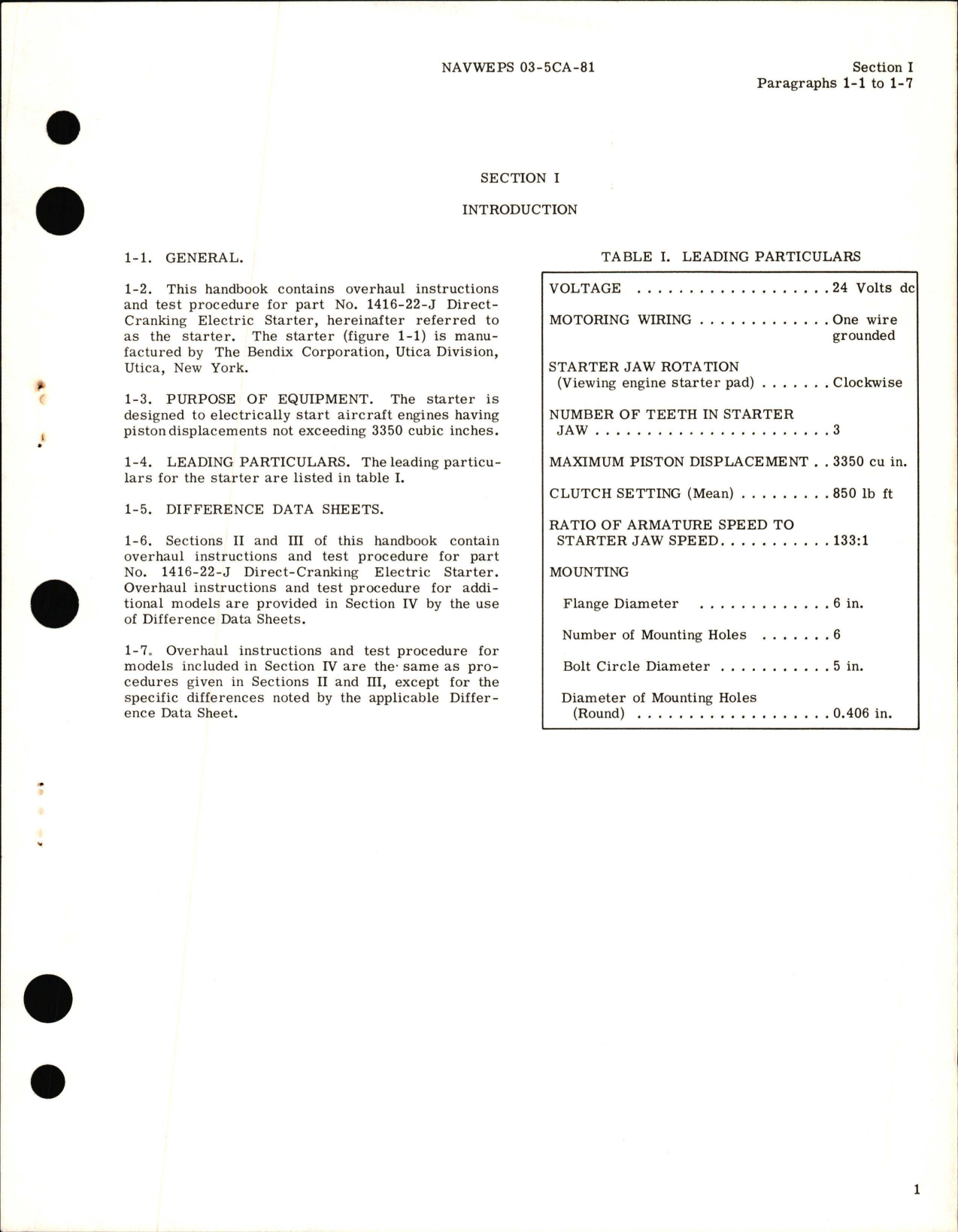 Sample page 7 from AirCorps Library document: Overhaul Instructions for Direct-Cranking Electric Starter Part 1416 Series and 36E00 Series 