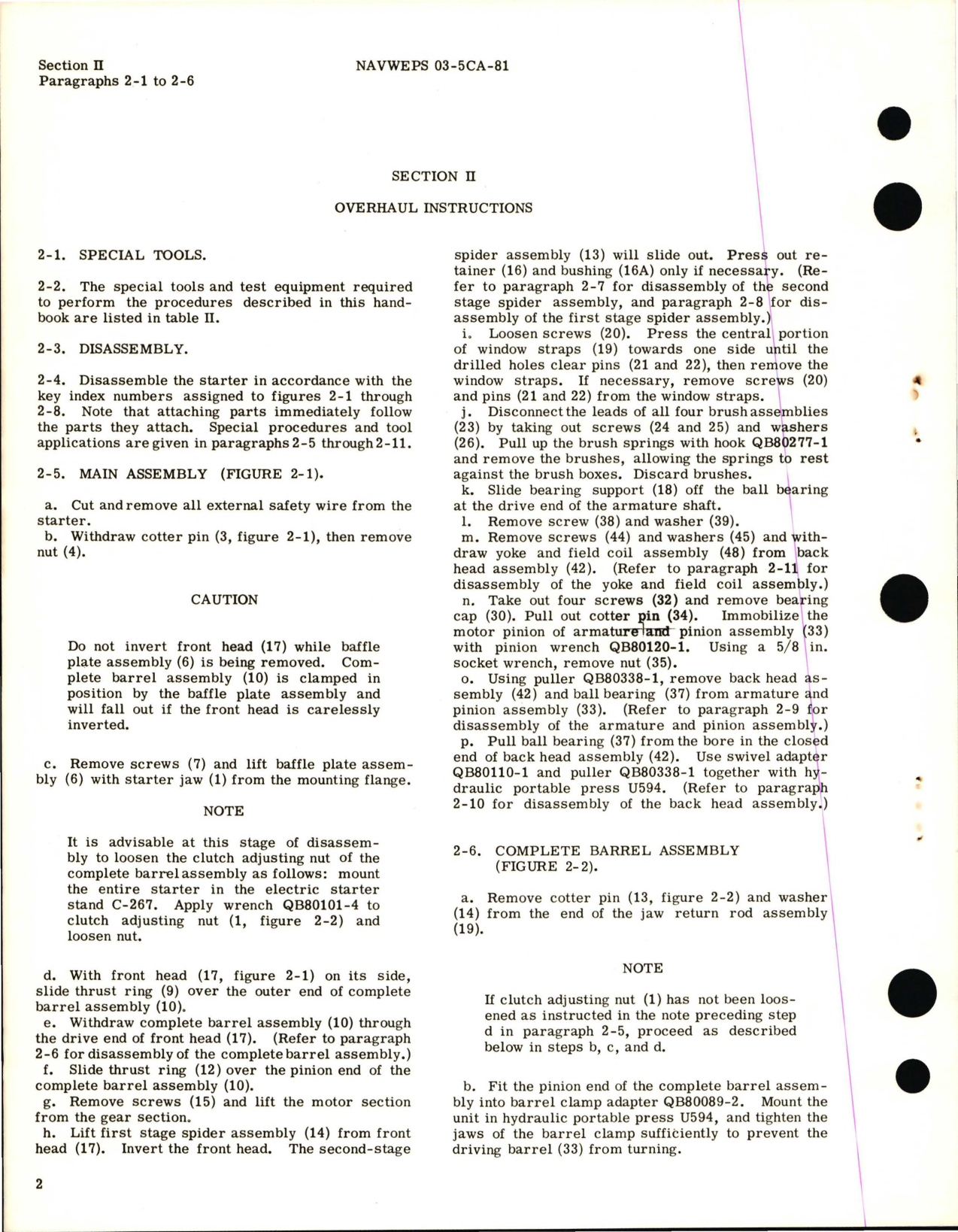 Sample page 8 from AirCorps Library document: Overhaul Instructions for Direct-Cranking Electric Starter Part 1416 Series and 36E00 Series 