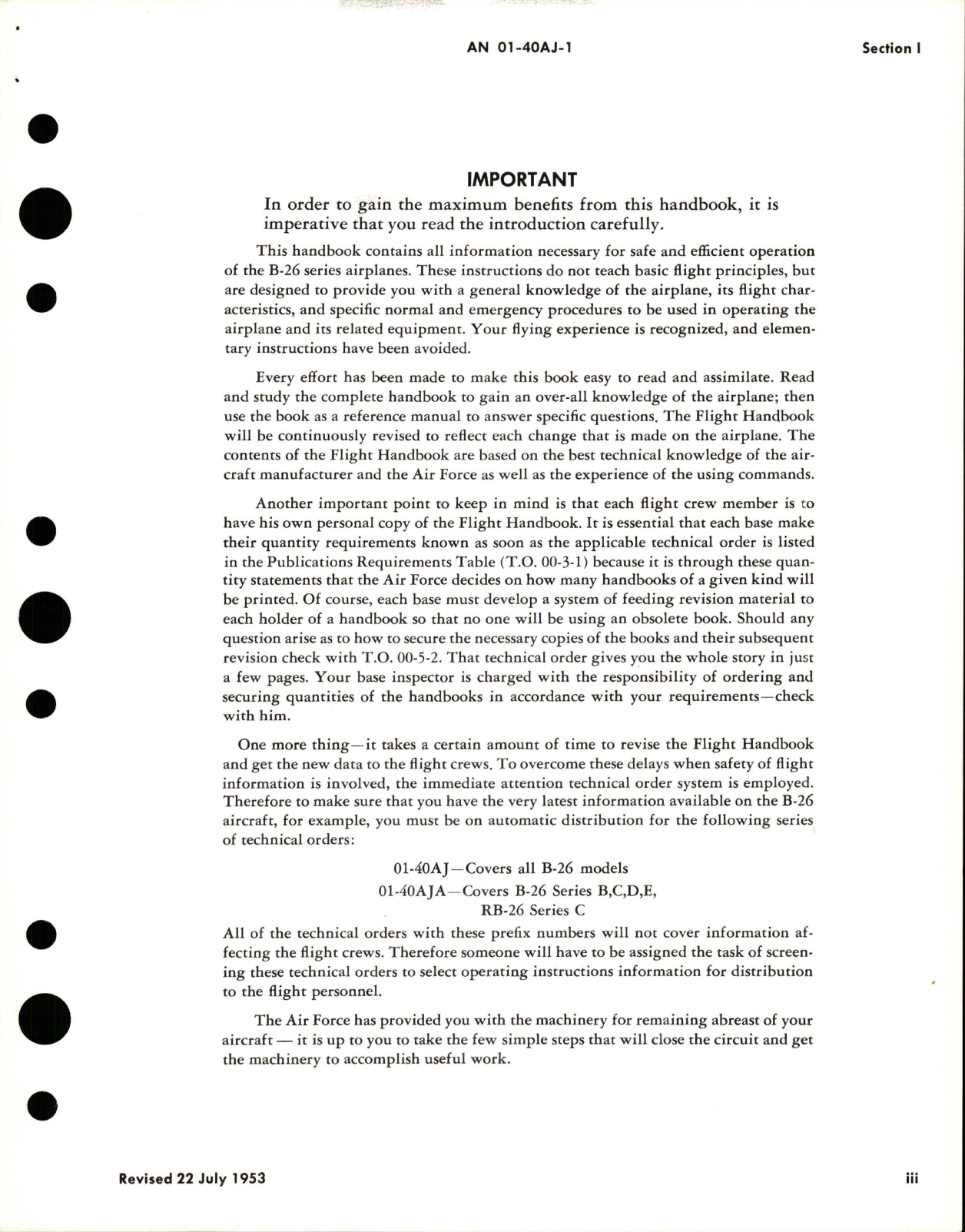 Sample page 5 from AirCorps Library document: Flight Operating Instructions for B-26B, B-26C, and JD-1