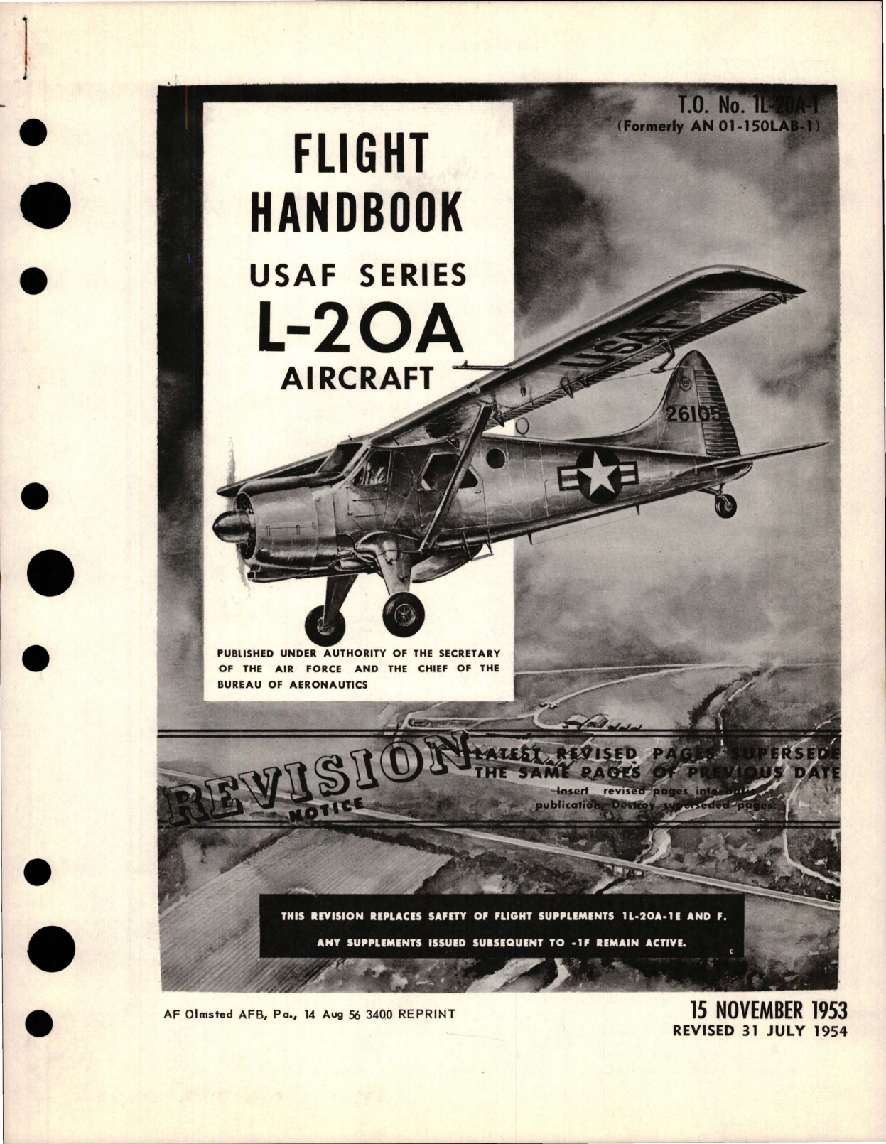 Sample page 1 from AirCorps Library document: Flight Handbook for L-20A