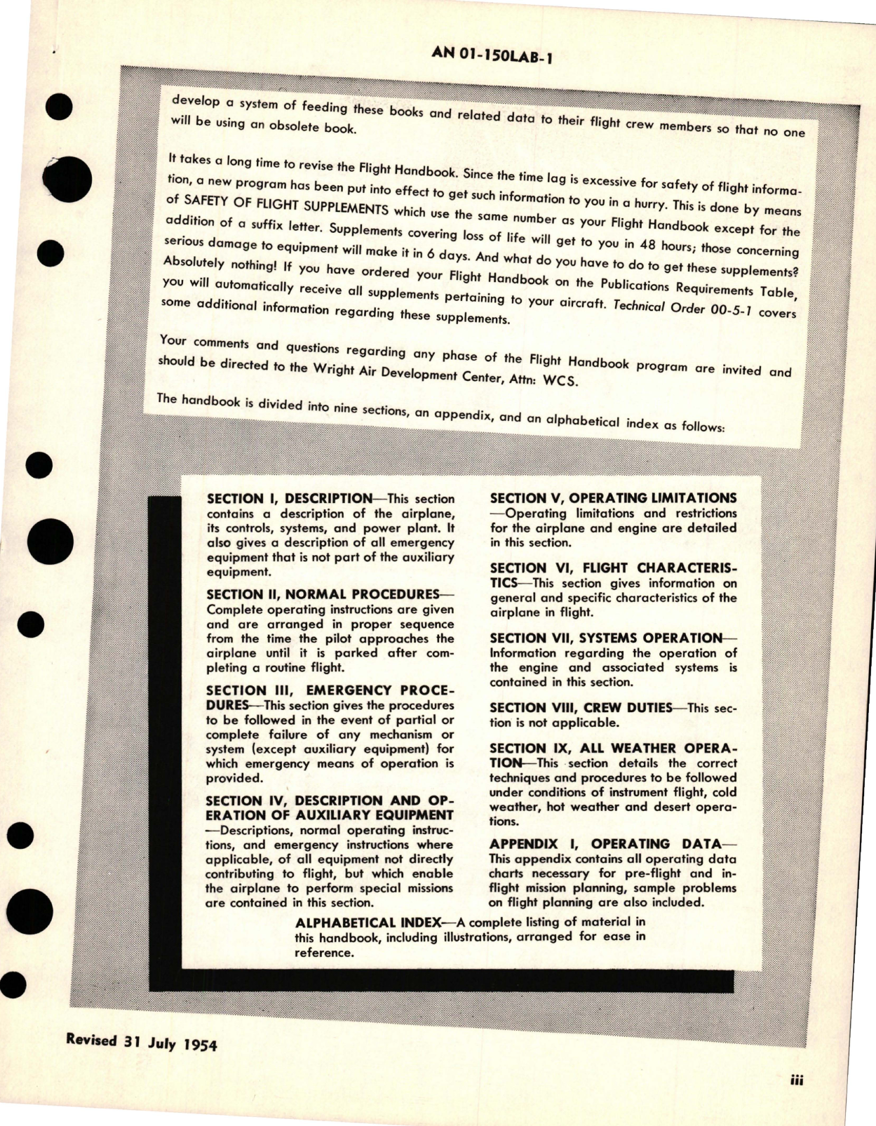 Sample page 5 from AirCorps Library document: Flight Handbook for L-20A
