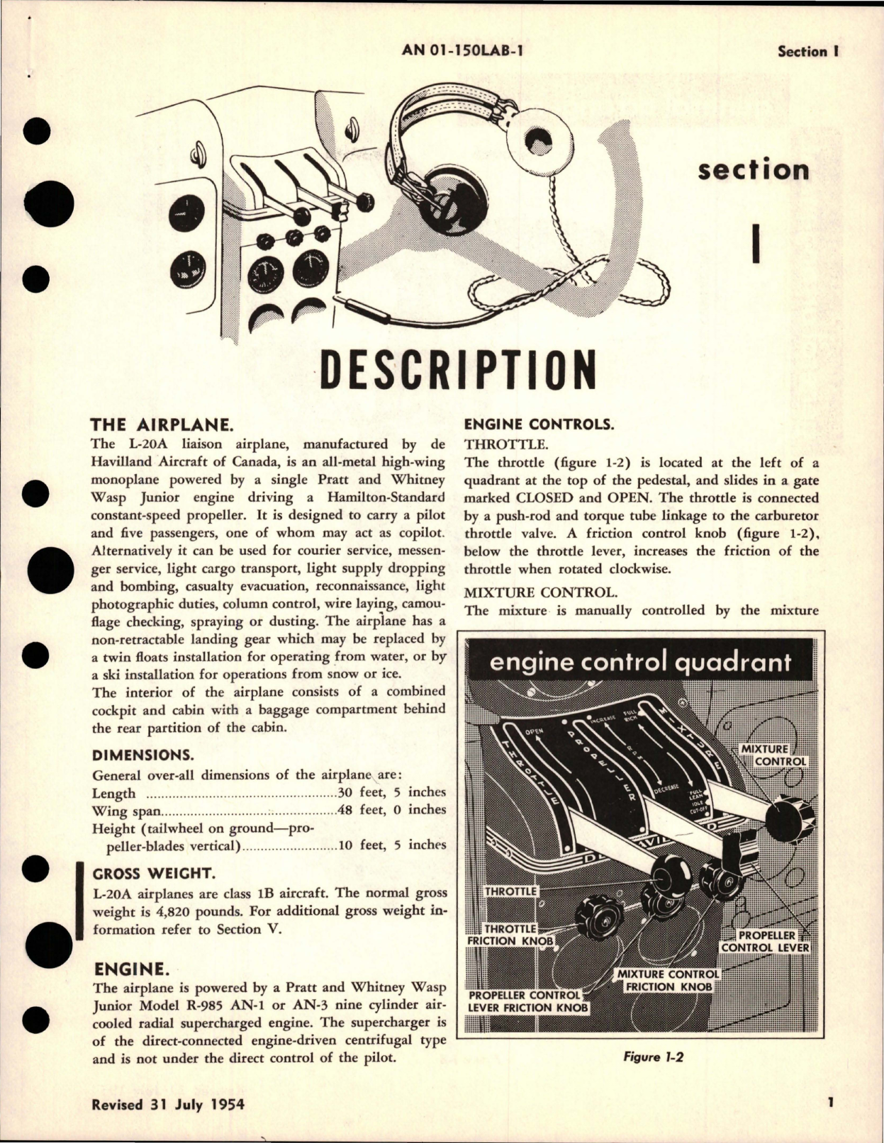 Sample page 7 from AirCorps Library document: Flight Handbook for L-20A