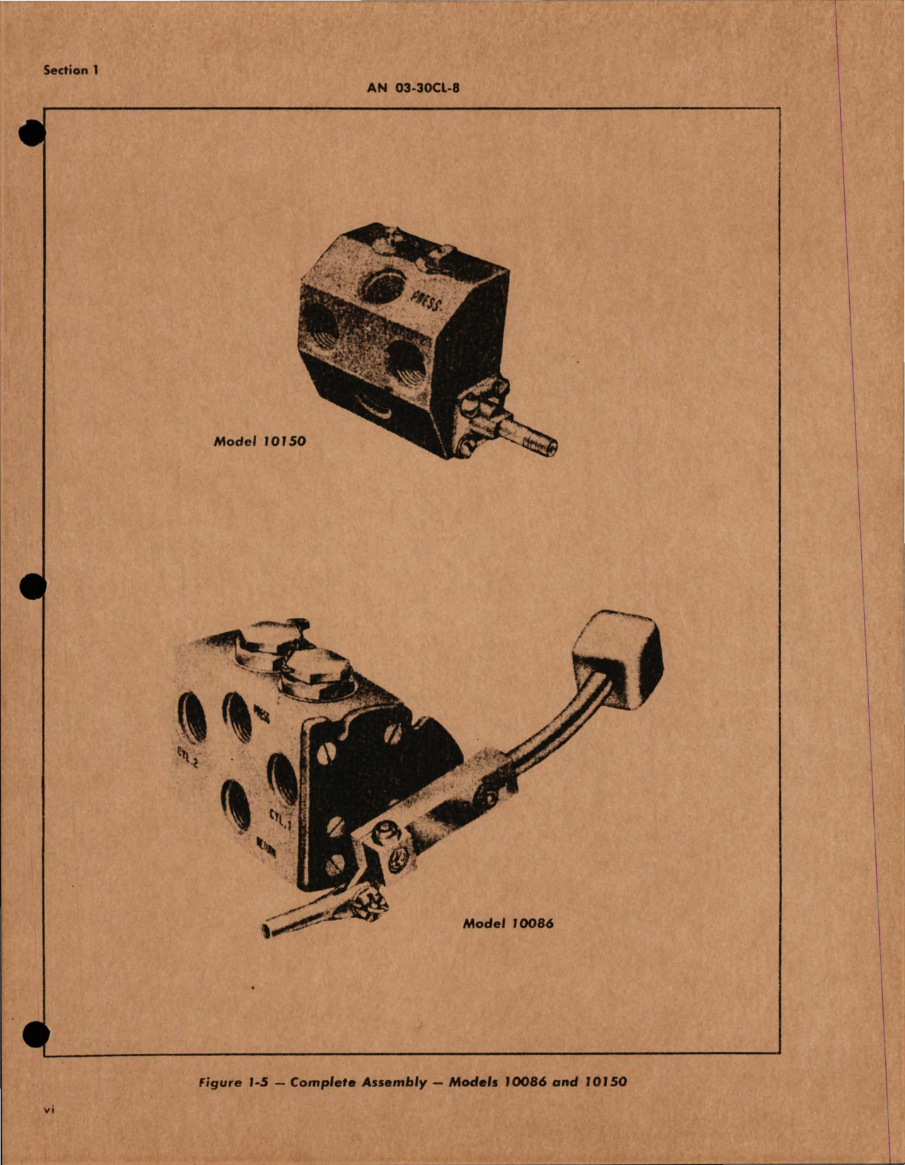 Sample page 7 from AirCorps Library document: Overhaul Instructions for Manually Operated Four-Way Hydraulic Selector Valve 