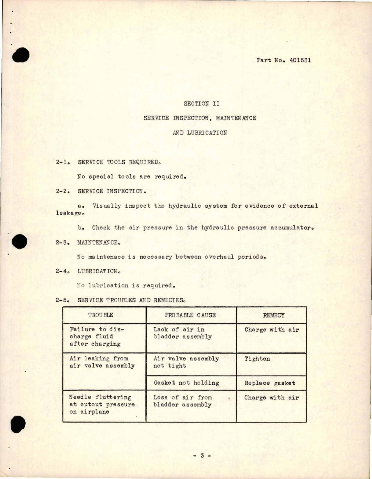 Sample page 5 from AirCorps Library document: Hydraulic Spherical Pressure Accumulator - Parts 401531, 405525, 405090