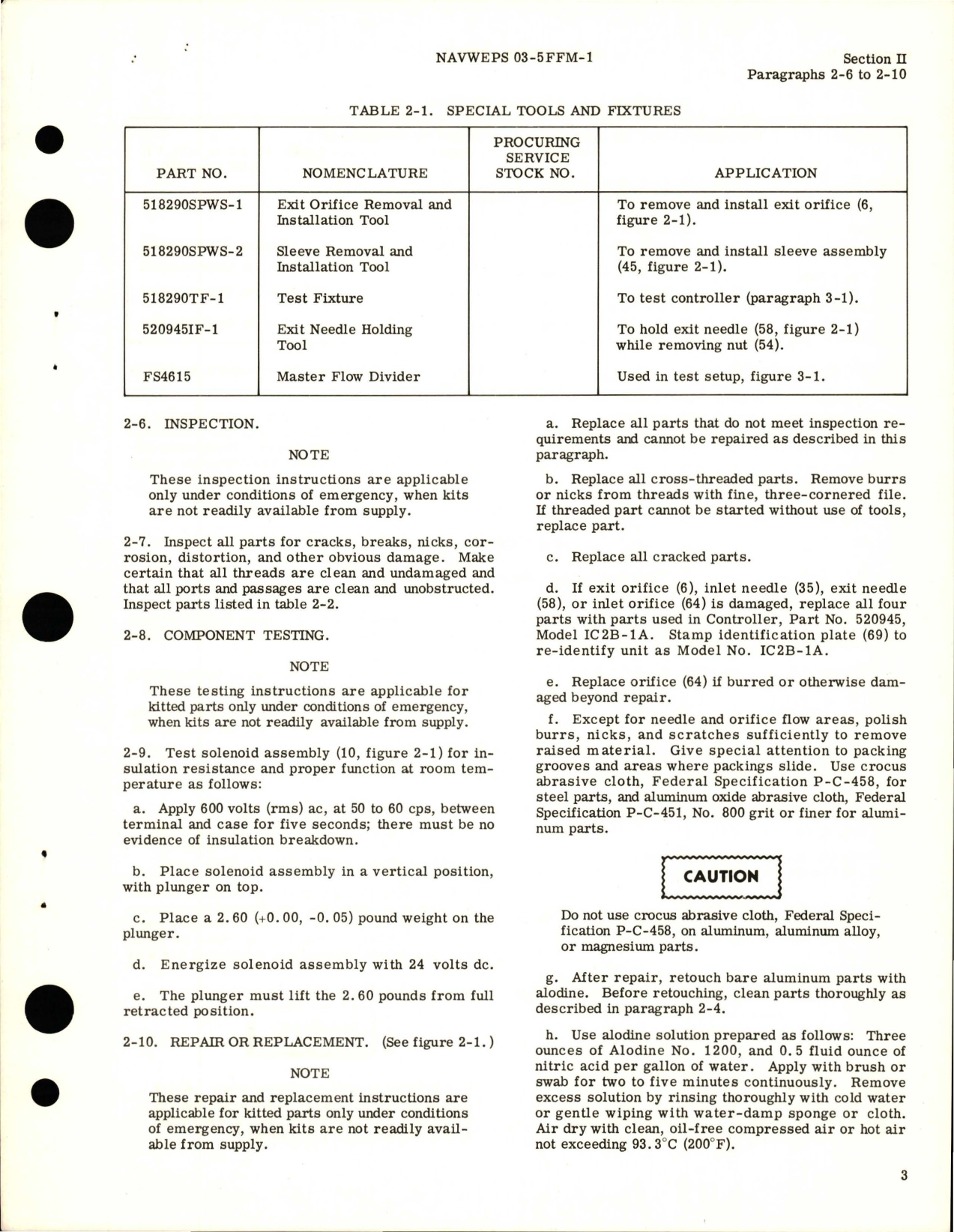 Sample page 7 from AirCorps Library document: Overhaul Instructions for By-Pass Controller - Models IC2B-1, IC2B-1A, and IC2B-1B - Part 520945