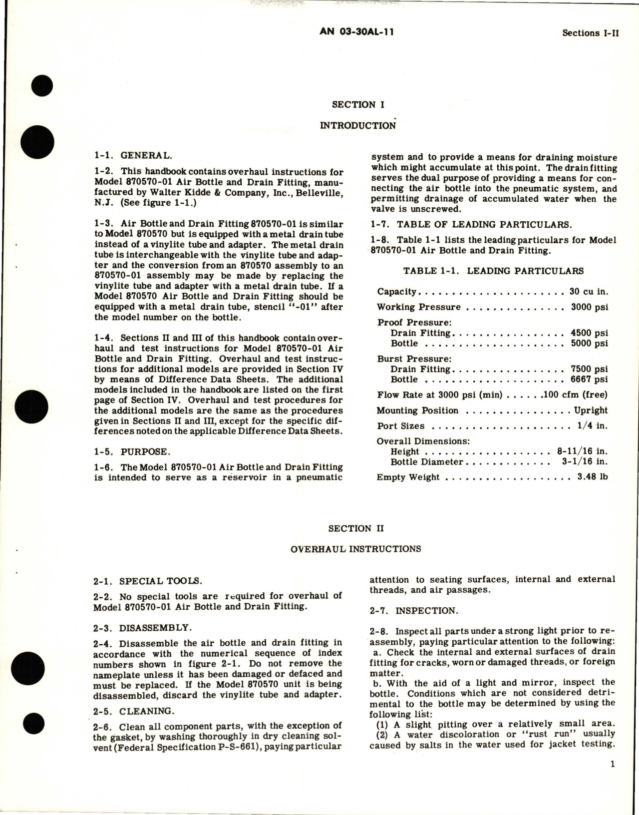 Sample page 5 from AirCorps Library document: Overhaul Instructions for Air Bottles and Drain Fittings 