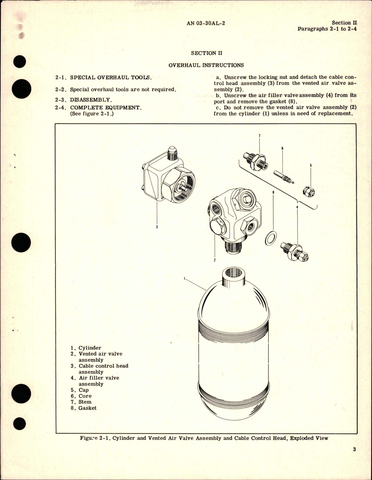 Sample page 7 from AirCorps Library document: Overhaul Instructions for Cylinder and Air Valves - Models 870077, 982035, and 982036 