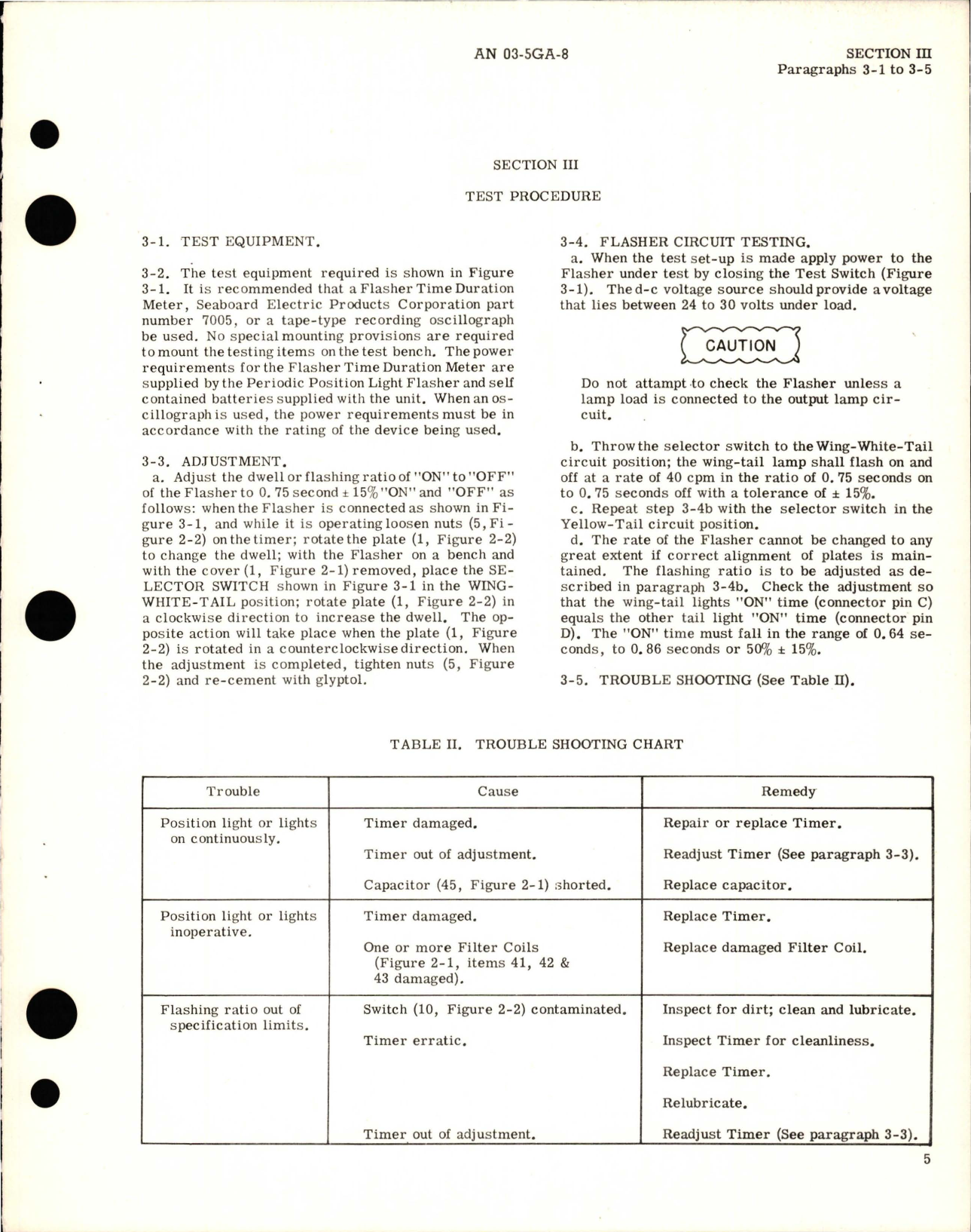 Sample page 7 from AirCorps Library document: Overhaul Instructions for Position Light Flasher - Type C-2, Parts 3230, 3230-1, 3230-2, 3285, and 3295