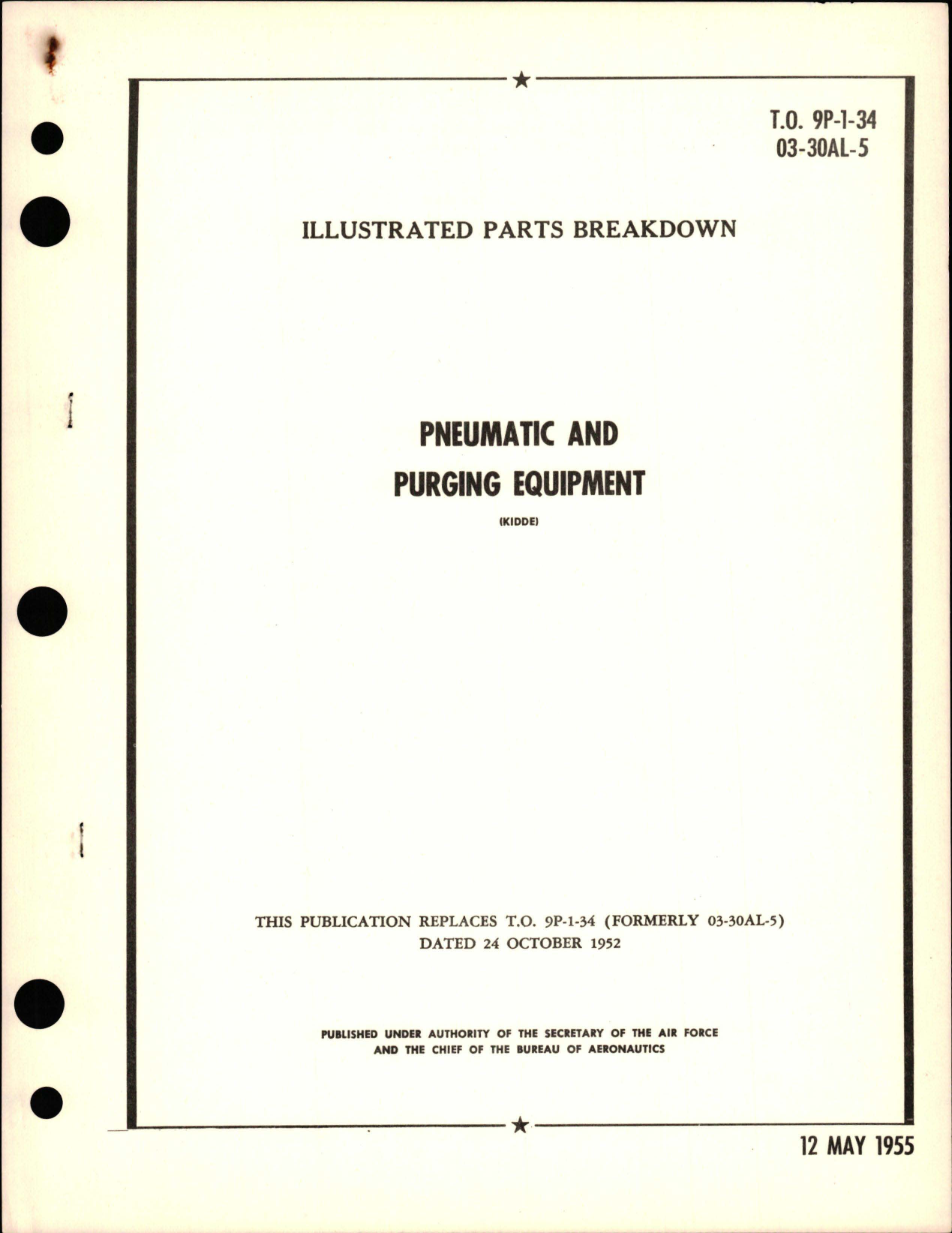 Sample page 1 from AirCorps Library document: Illustrated Parts Breakdown for Pneumatic and Purging Equipment 