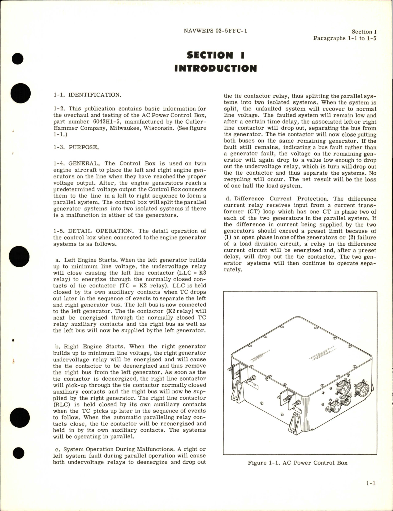 Sample page 5 from AirCorps Library document: Overhaul Instructions for AC Power Control Box - Part 6043H1-5 