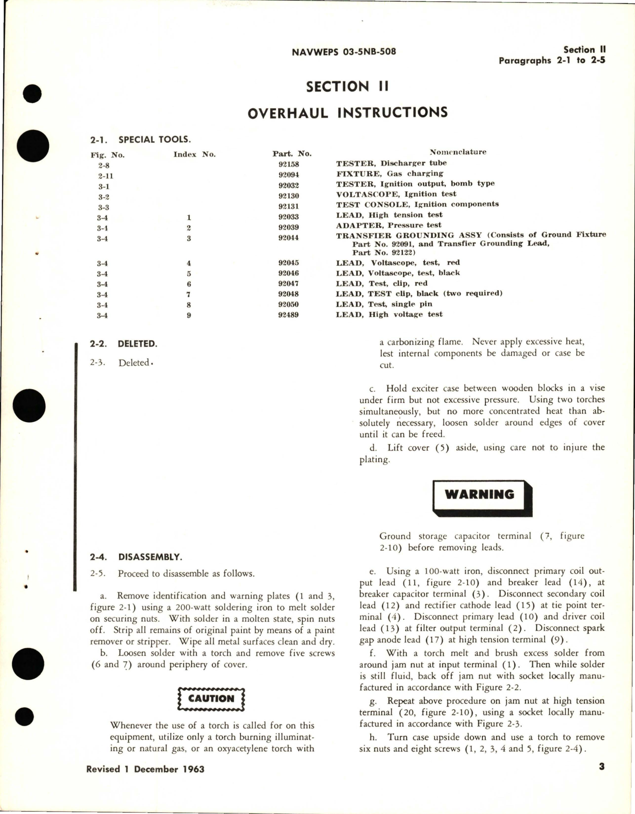 Sample page 5 from AirCorps Library document: Overhaul Instructions for Capacitor Discharge Electronic Ignition Exciter - No 15100-11