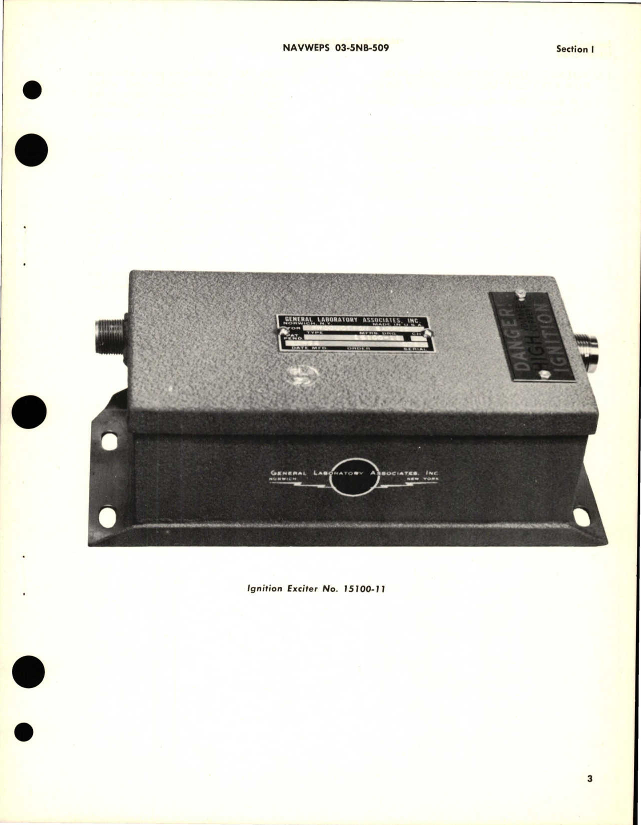 Sample page 5 from AirCorps Library document: Illustrated Parts Breakdown for Capacitor Discharge Electronic Ignition Exciter - No 15100-11
