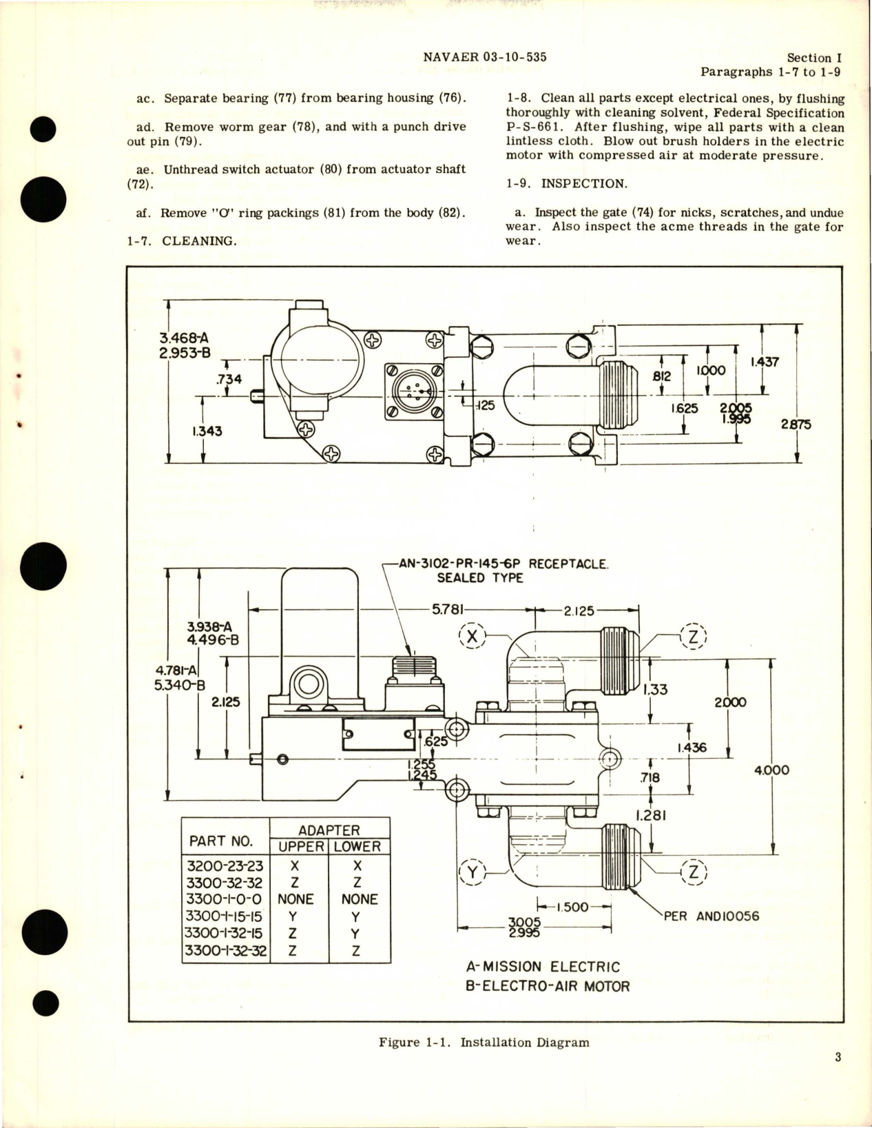 Sample page 5 from AirCorps Library document: Overhaul Instructions with Parts Catalog for Electric Shut-Off Gate Valves
