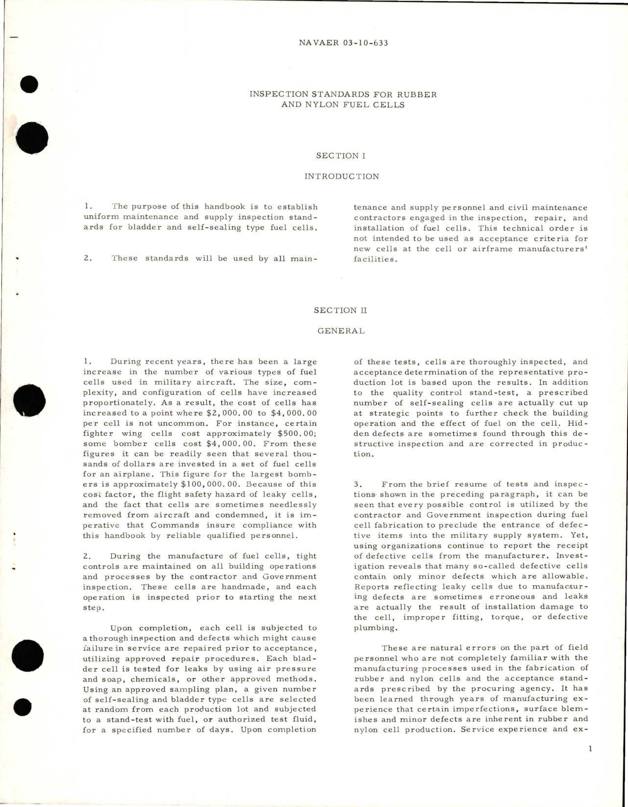 Sample page 5 from AirCorps Library document: Handbook of Inspection Standards for Rubber and Nylon Fuel Cells