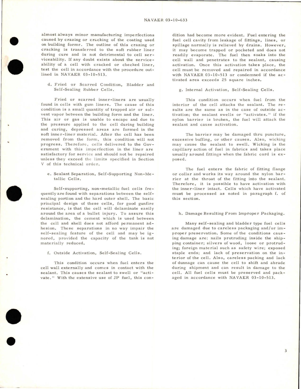 Sample page 7 from AirCorps Library document: Handbook of Inspection Standards for Rubber and Nylon Fuel Cells