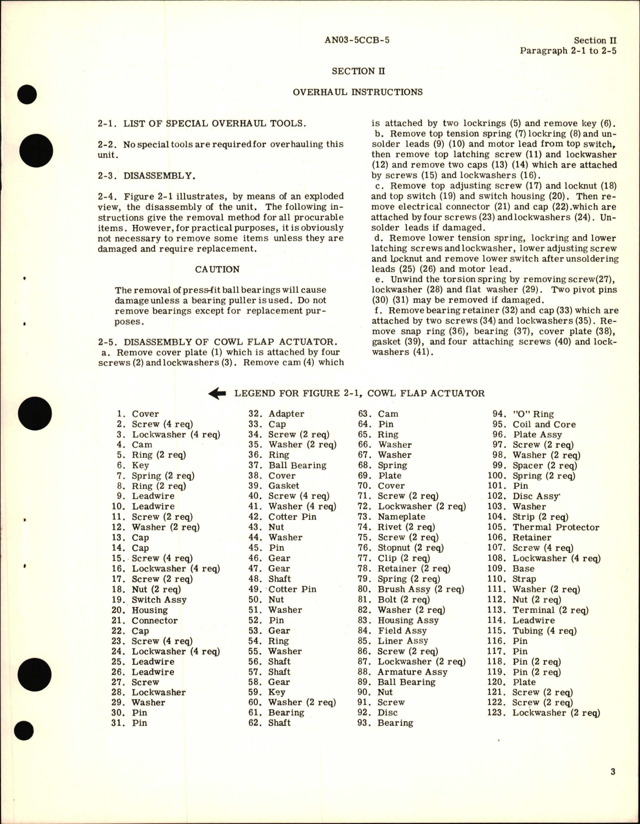 Sample page 5 from AirCorps Library document: Overhaul Instructions, Cowl Flap, Actuators, EE-4350 