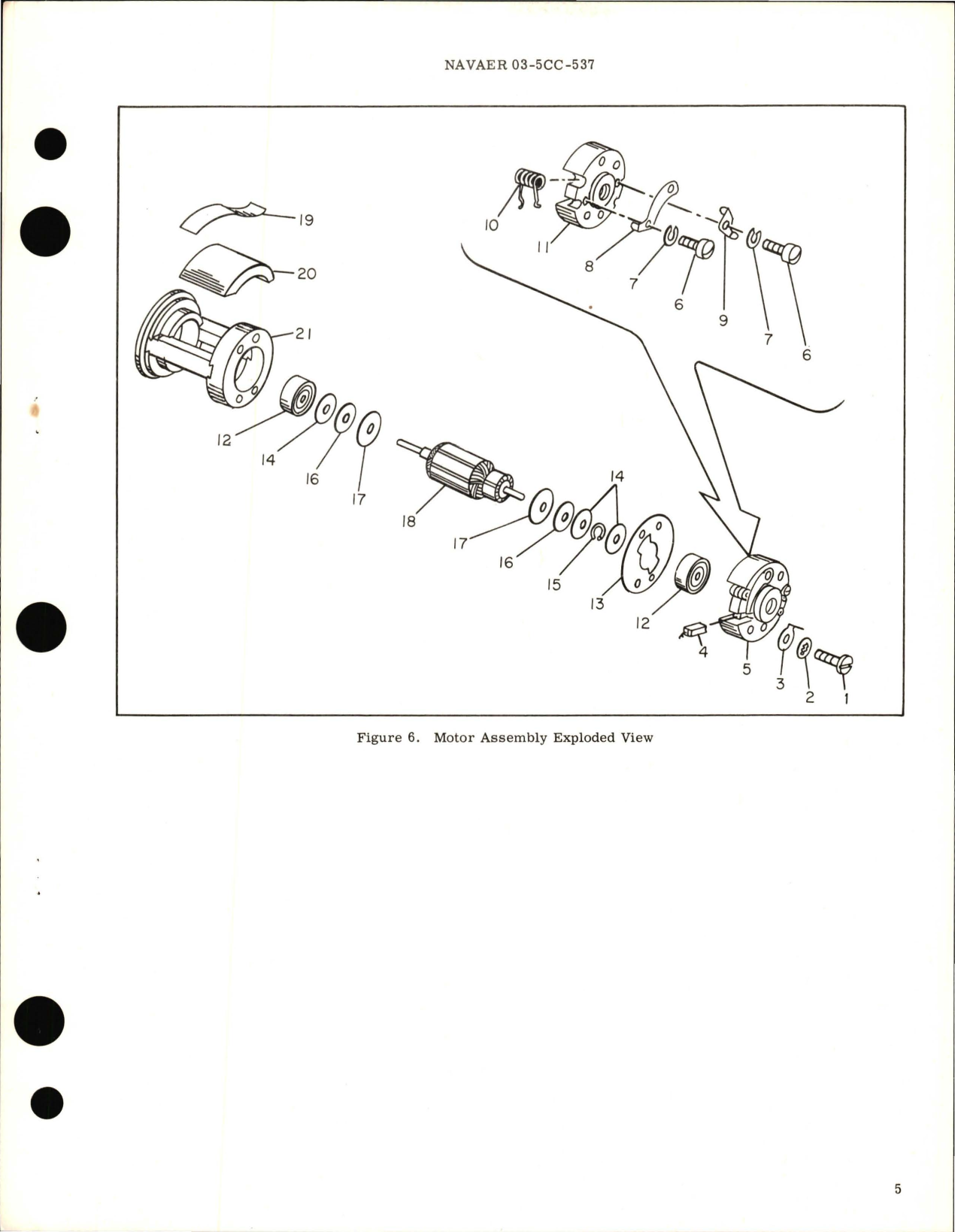 Sample page 5 from AirCorps Library document: Overhaul Instructions with Parts Breakdown for Stall Warning Vibrator Actuator - Part C-3A-806, C-35A-503 and 35A505 