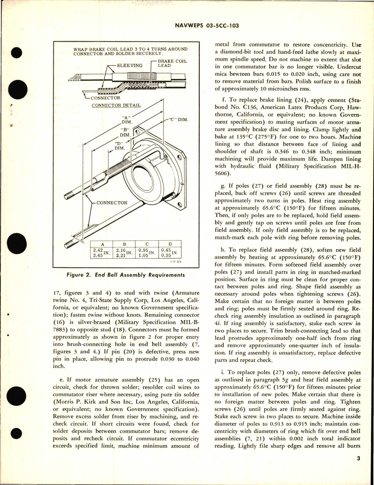 Sample page 5 from AirCorps Library document: Overhaul Instructions with Parts Breakdown for Aircraft Direct Current Motors - Part 36702 and 36702-2 