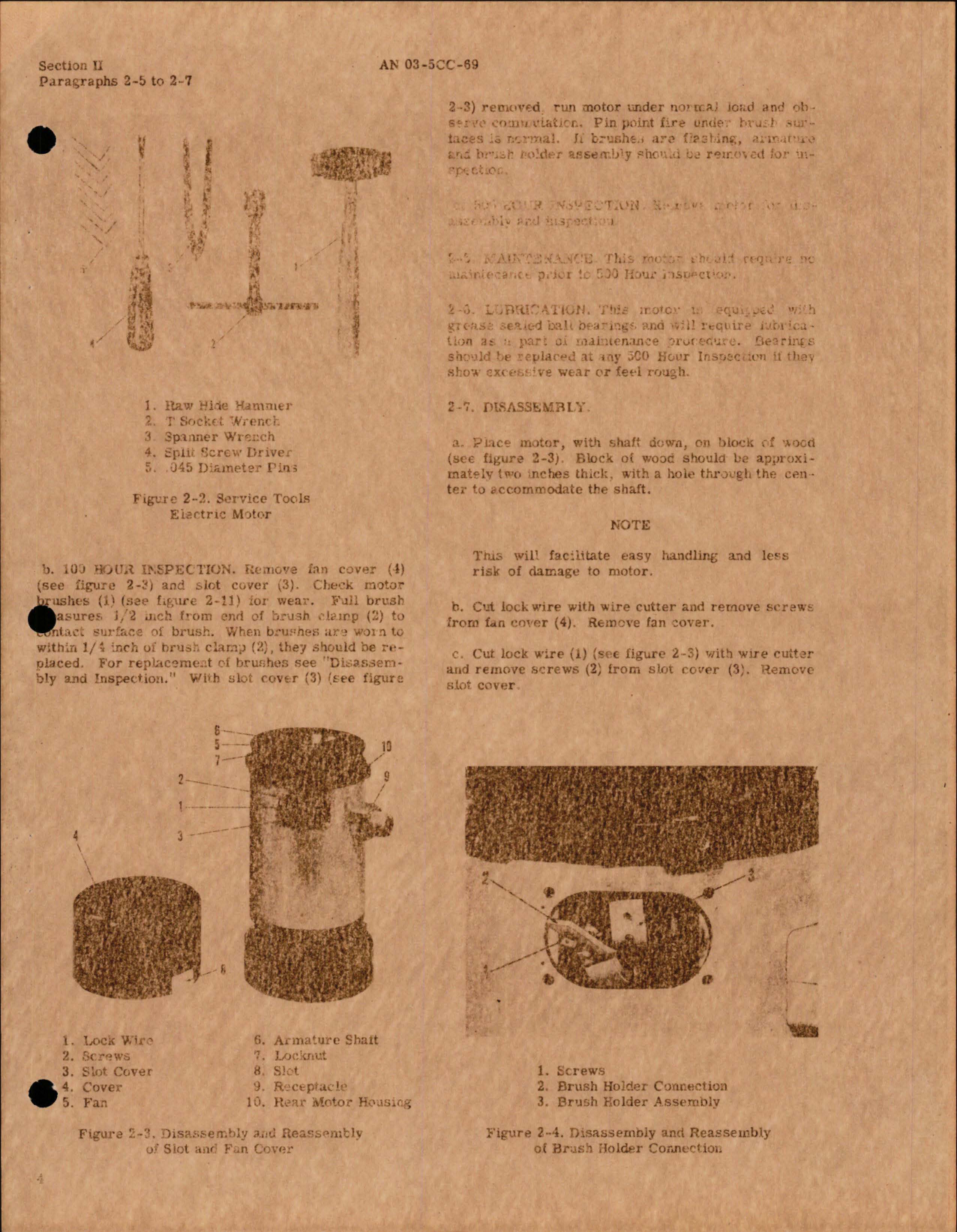 Sample page 7 from AirCorps Library document: Overhaul Instructions for Electric Motors - Models BM517-2, BM517-5, BM517-5A, and BM517-5B 