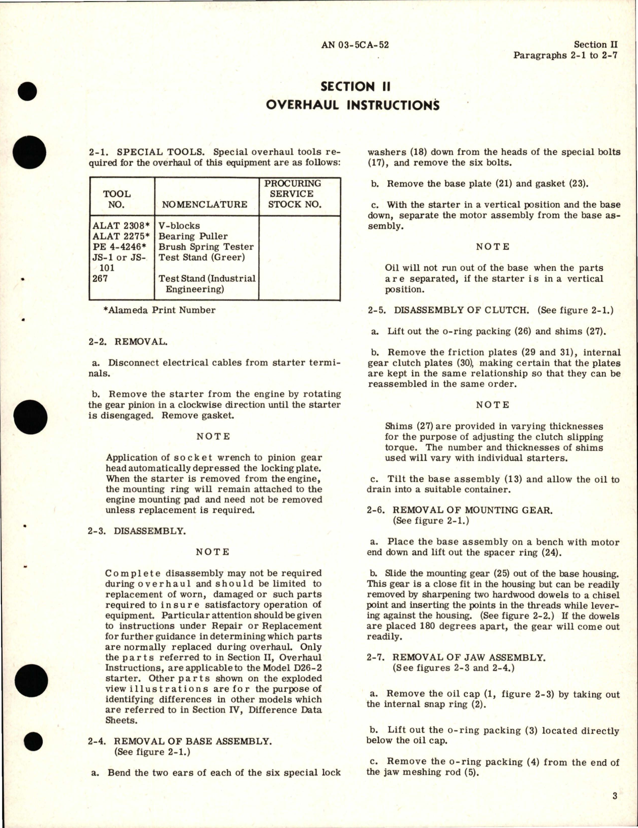 Sample page 7 from AirCorps Library document: Electric Starters 