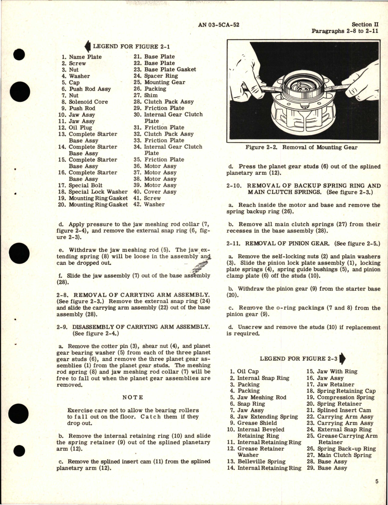 Sample page 9 from AirCorps Library document: Electric Starters 