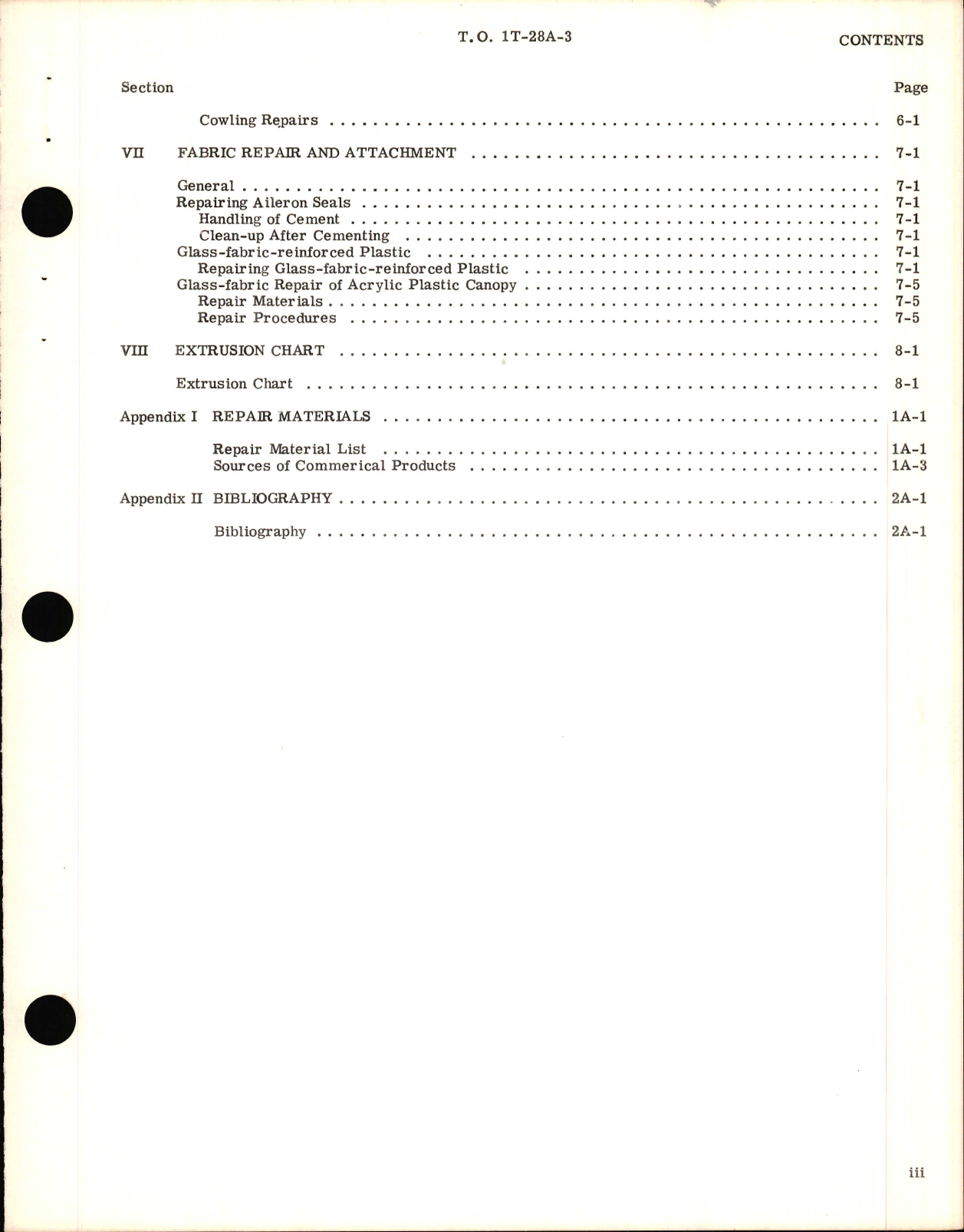 Sample page 5 from AirCorps Library document: Structural Repair Instructions Manual for T-28A
